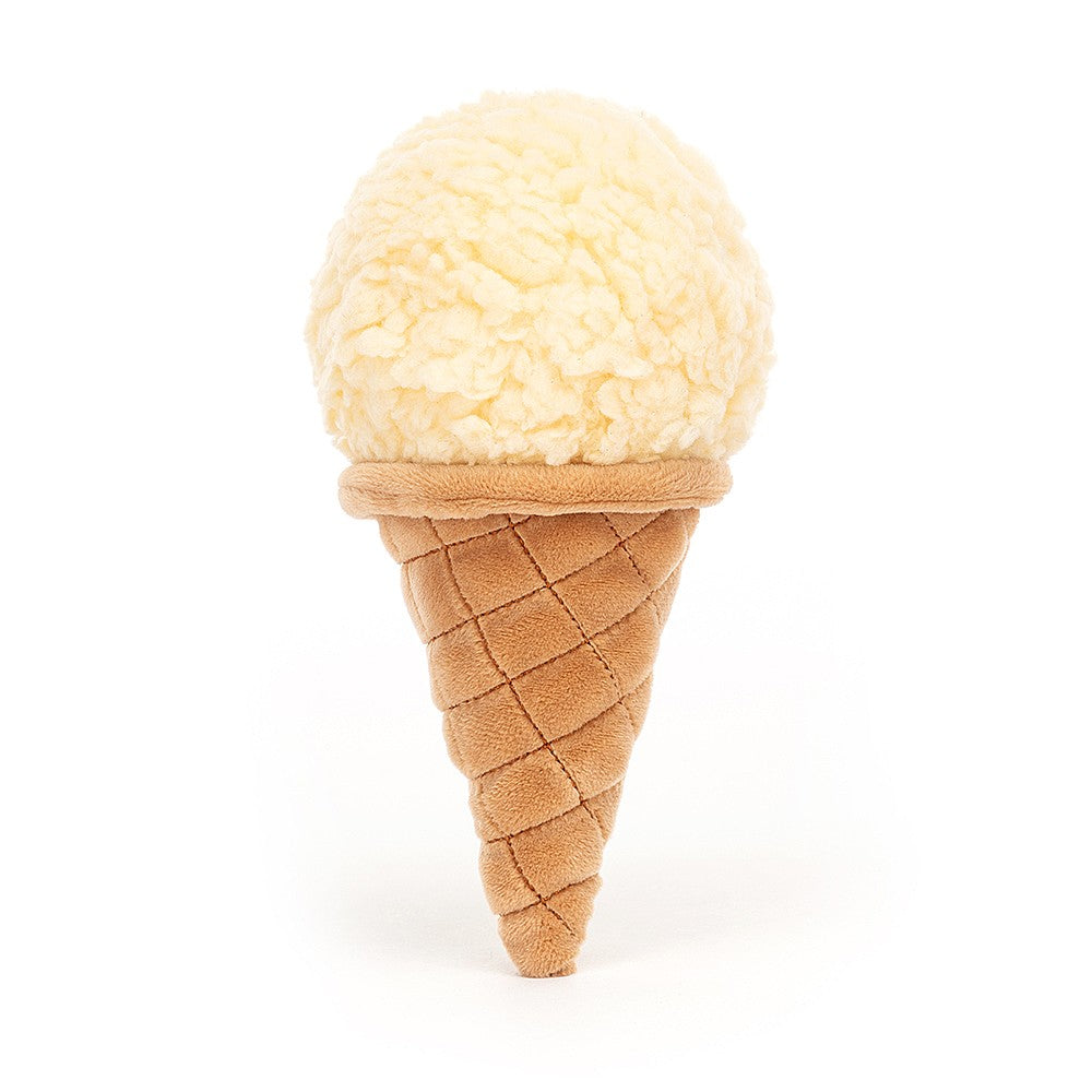Jellycat Irresistible Ice Cream Vanilla Soft Toy (18cm)