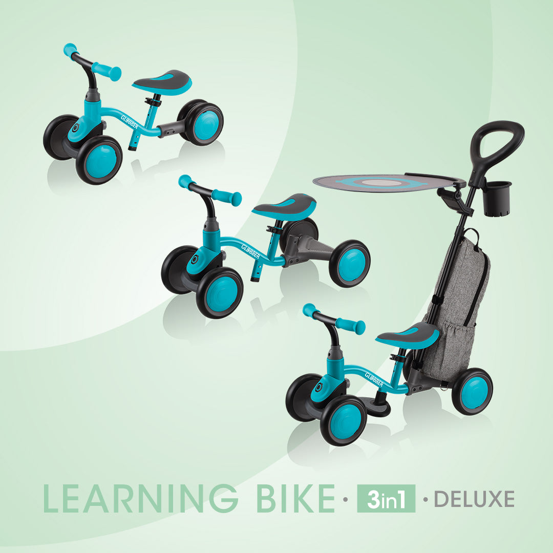 Globber Learning Bike 3-in-1 Deluxe Balance Bike (1 Colour)