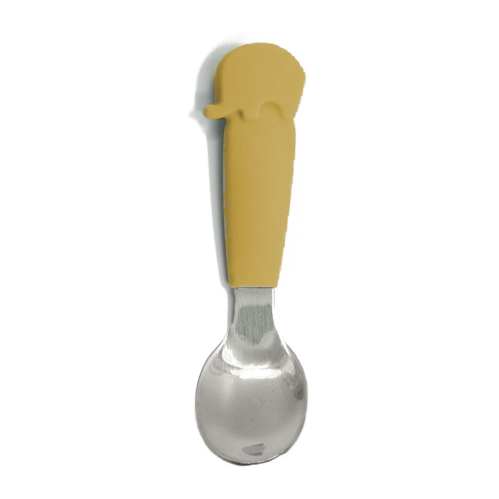 Biomom Silicone Handle Stainless Steel Little Spoon (8 Designs)