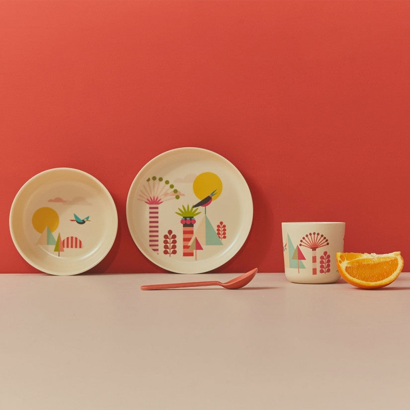 EKOBO Bamboo Kid Dish Set (6 Colours) - Pupsik Singapore