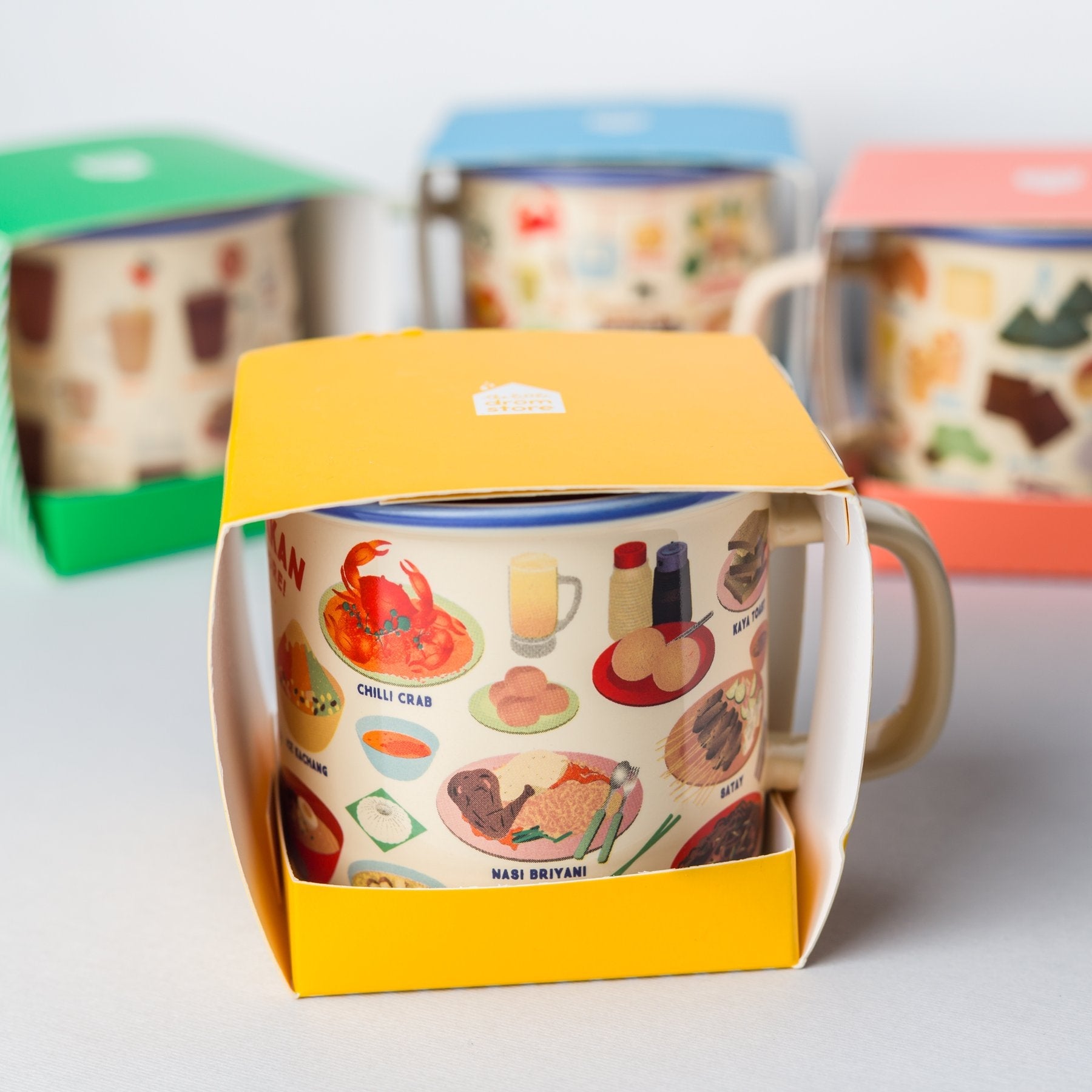The Little Drom Store Bamboo Fibre Mug (4 Designs) - Pupsik Singapore