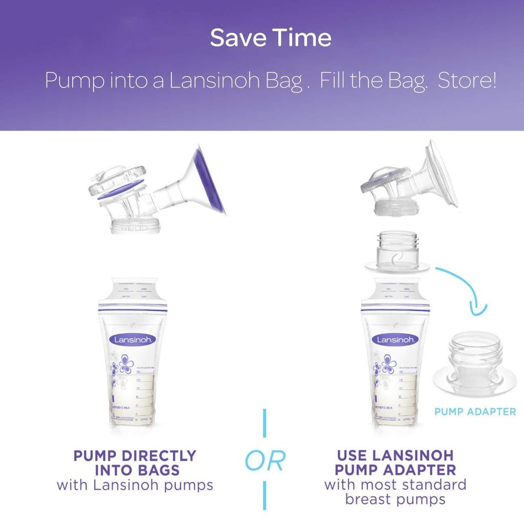 Lansinoh Breastmilk Storage Bags 6oz, 50pc (UK Version)