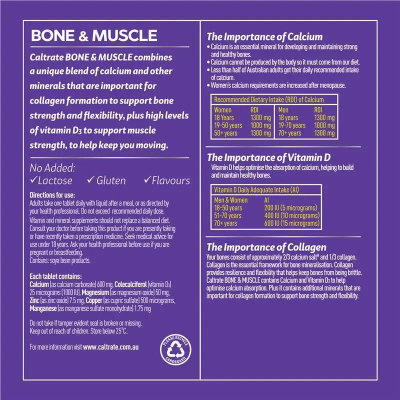 Caltrate Bone and Muscle Health Supplements (2 Sizes)