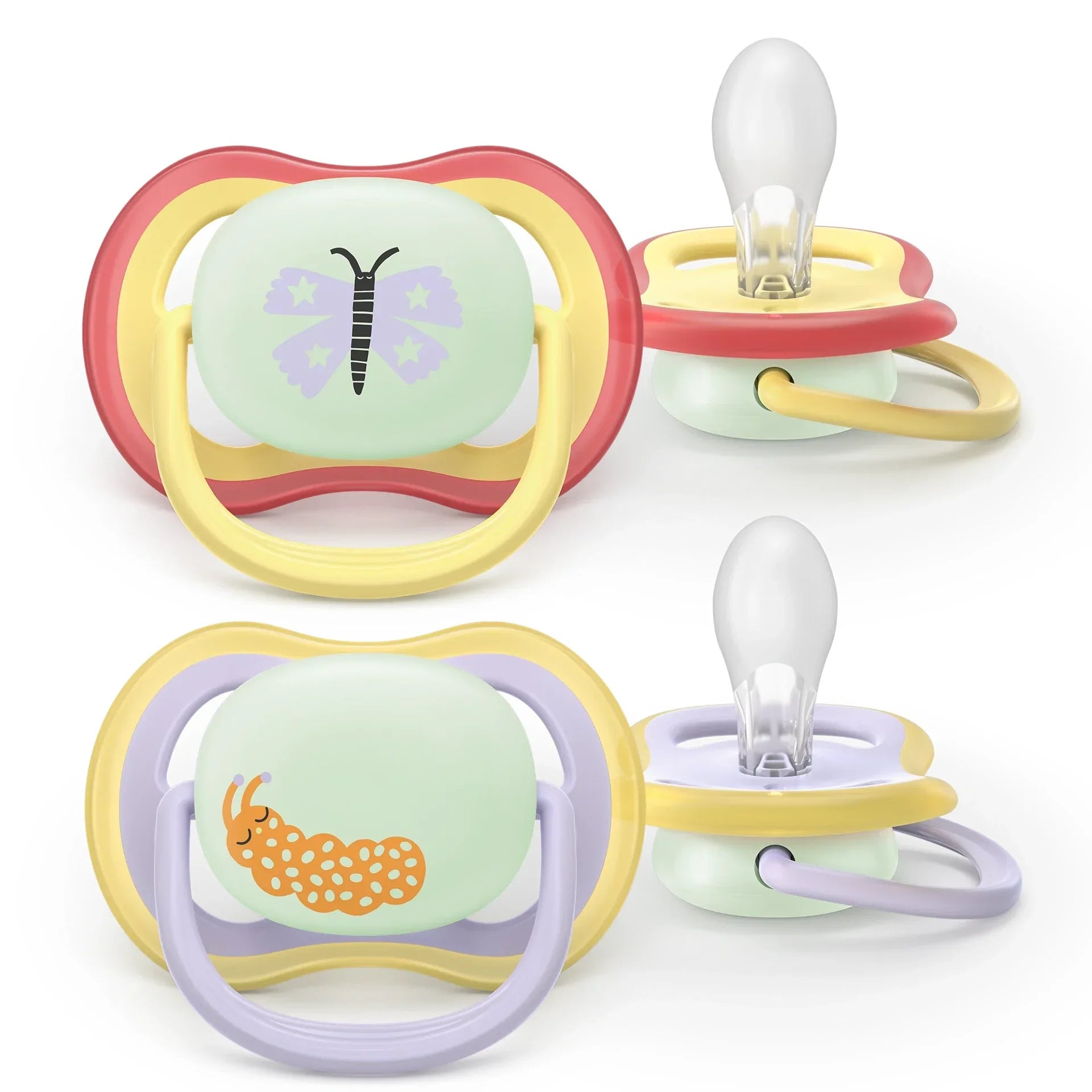 Philips Avent Ultra Air Pacifier, 2pk - 3 Sizes (54 Designs) - Pupsik Singapore