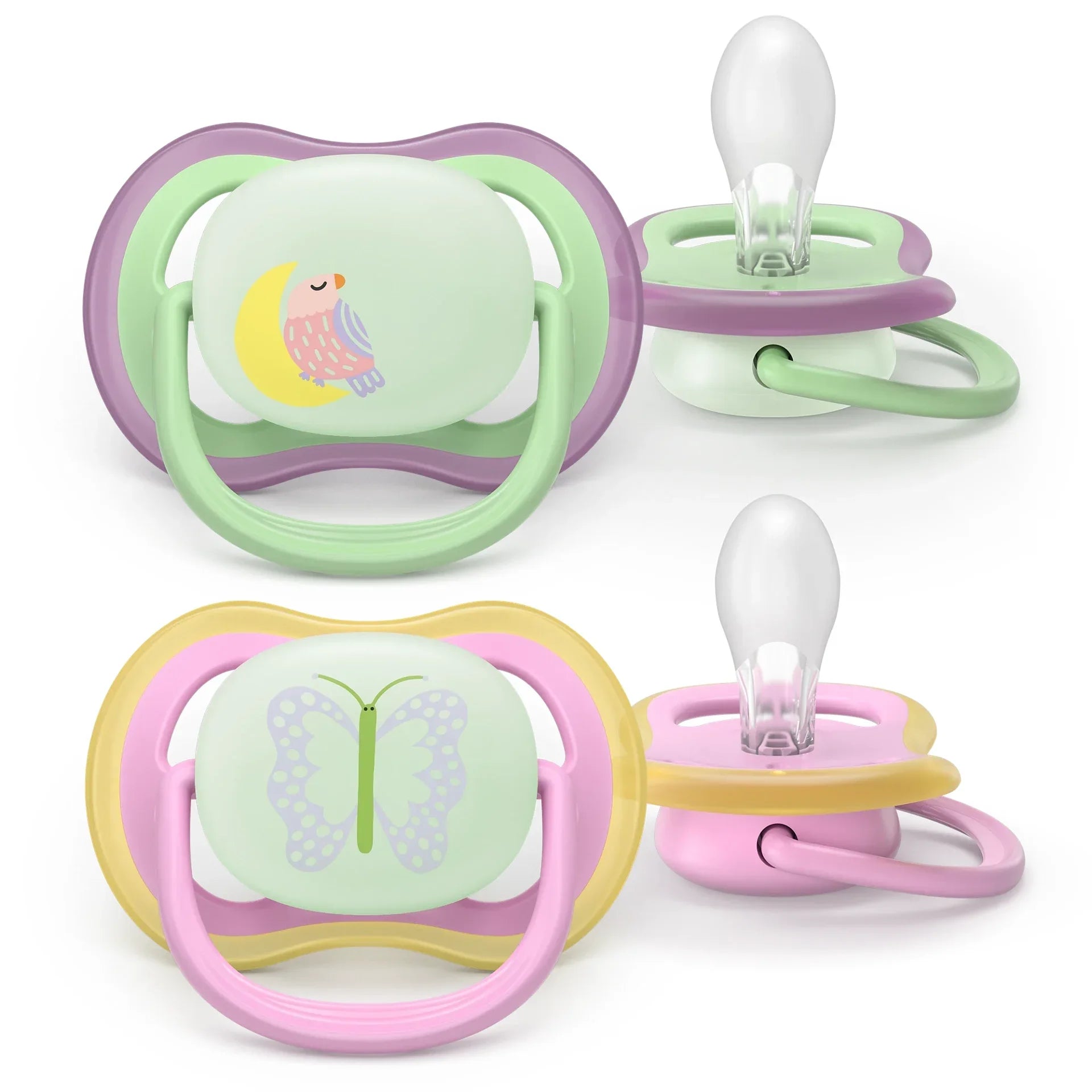 Philips Avent Ultra Air Pacifier, 2pk - 3 Sizes (54 Designs) - Pupsik Singapore