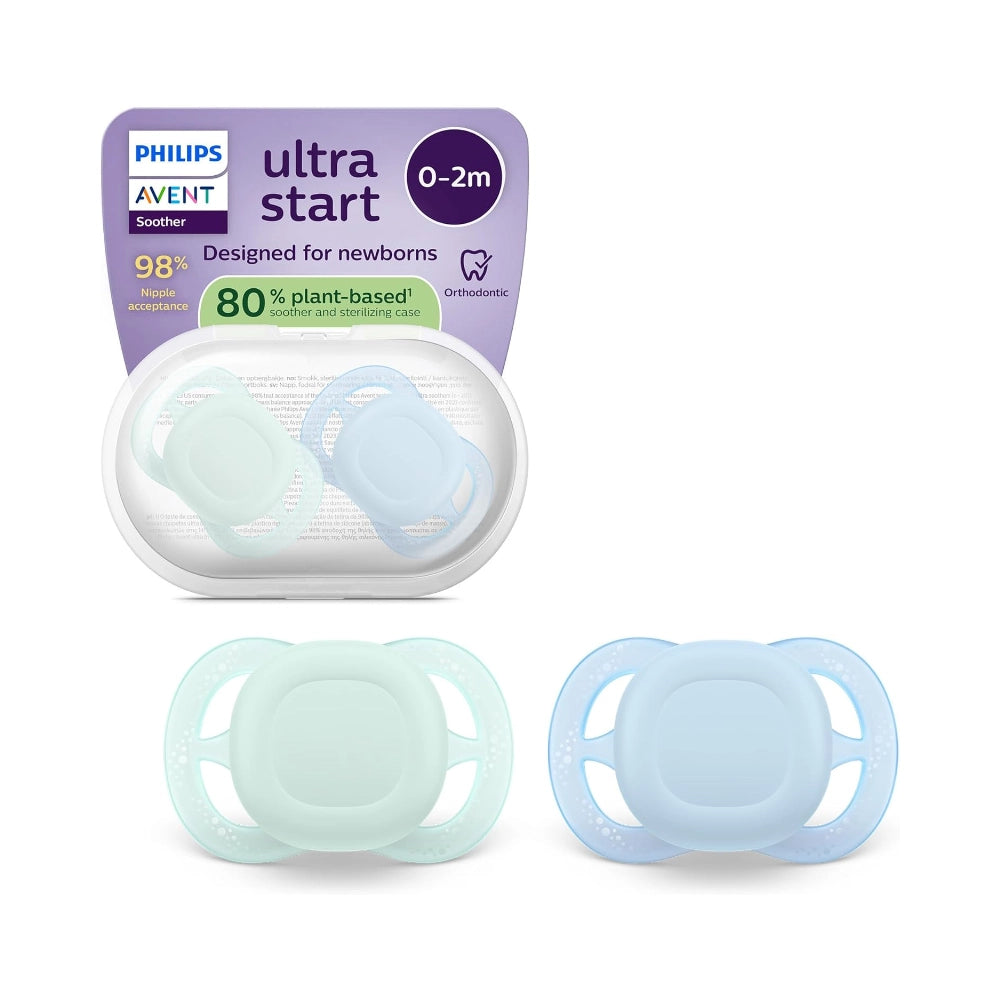 Philips Avent Ultra Start Pacifier, 2pk - Regular/Nighttime (6 Types)