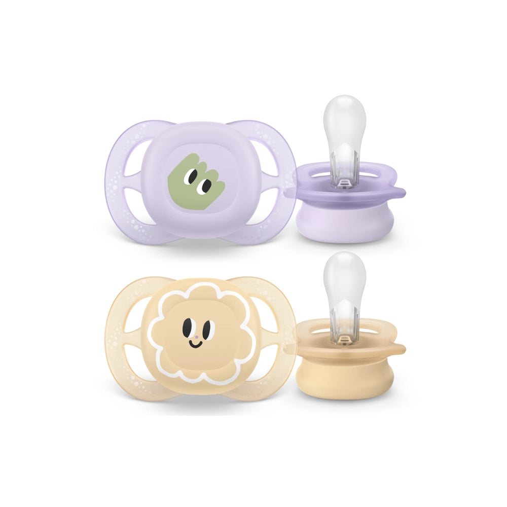 Philips Avent Ultra Start Pacifier, 2pk - Regular/Nighttime (6 Types)