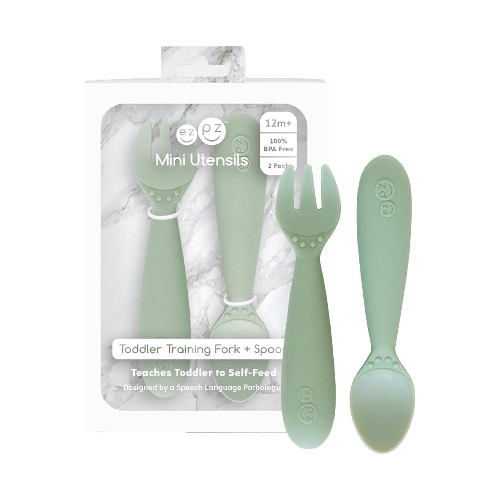 EzPz Mini Utensils for Baby (10 Colors)