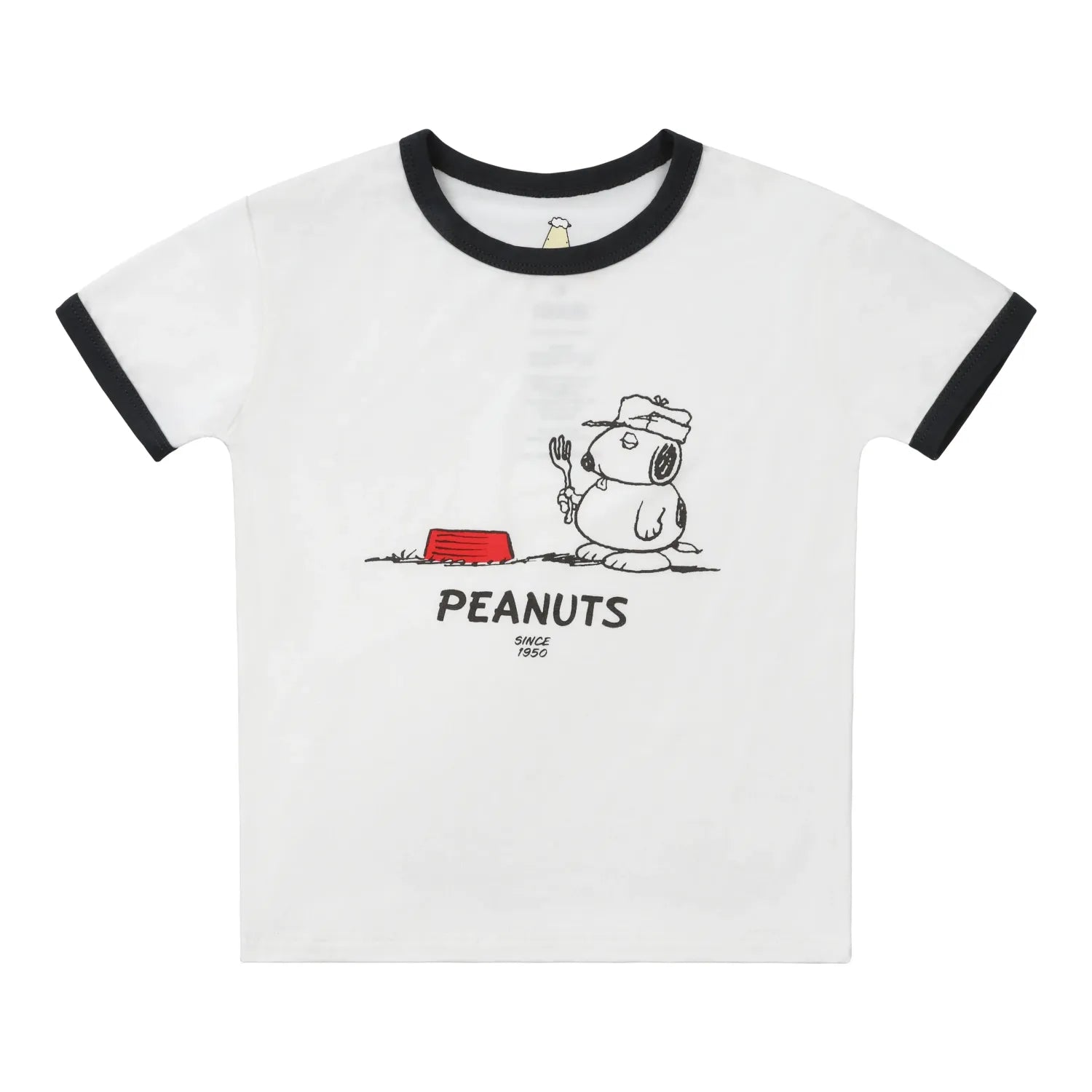 Baa Baa Sheepz Short Sleeve T-Shirt & Shorts - Snoopy S29 White (4 Sizes) - Pupsik Singapore