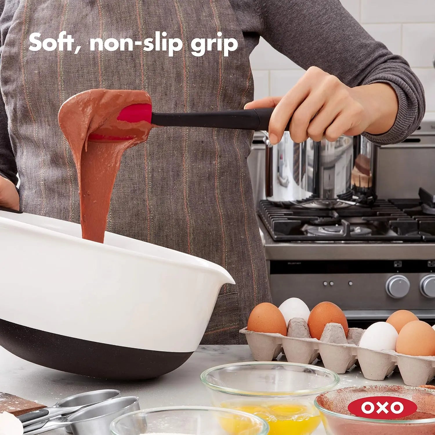 OXO Good Grips 3-Piece Silicone Spatula Set - Pupsik Singapore