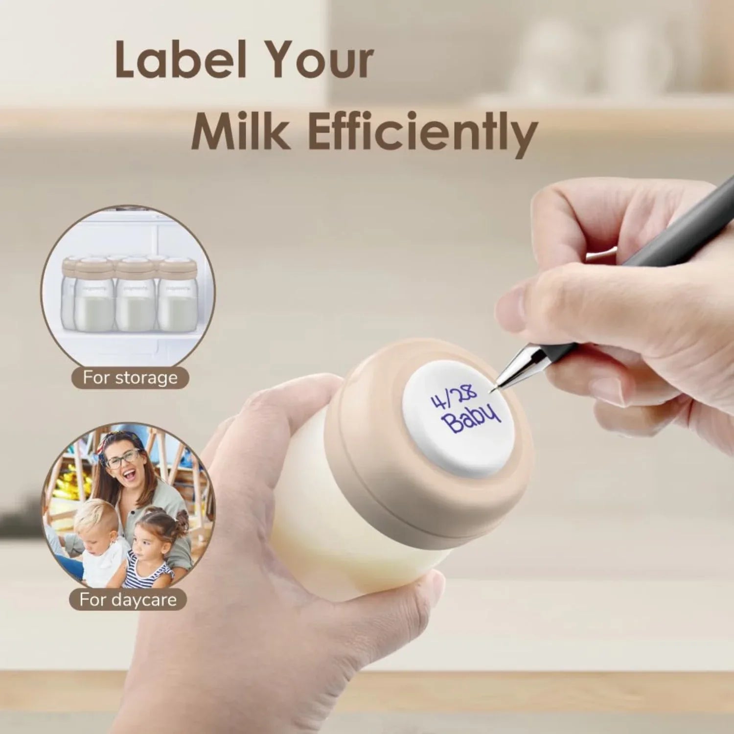 Maymom Wide-Neck Breastmilk Storage Bottles for Spectra 8pk, 160ml (3 Colors) - Pupsik Singapore