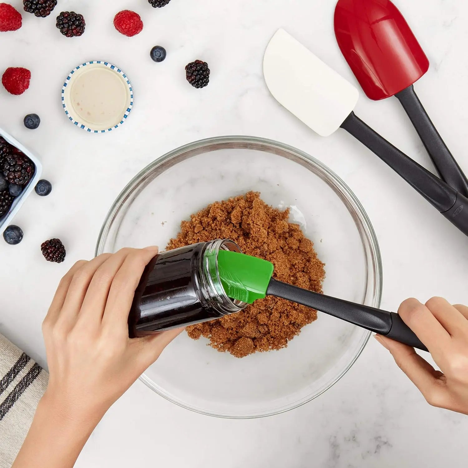 OXO Good Grips 3-Piece Silicone Spatula Set - Pupsik Singapore