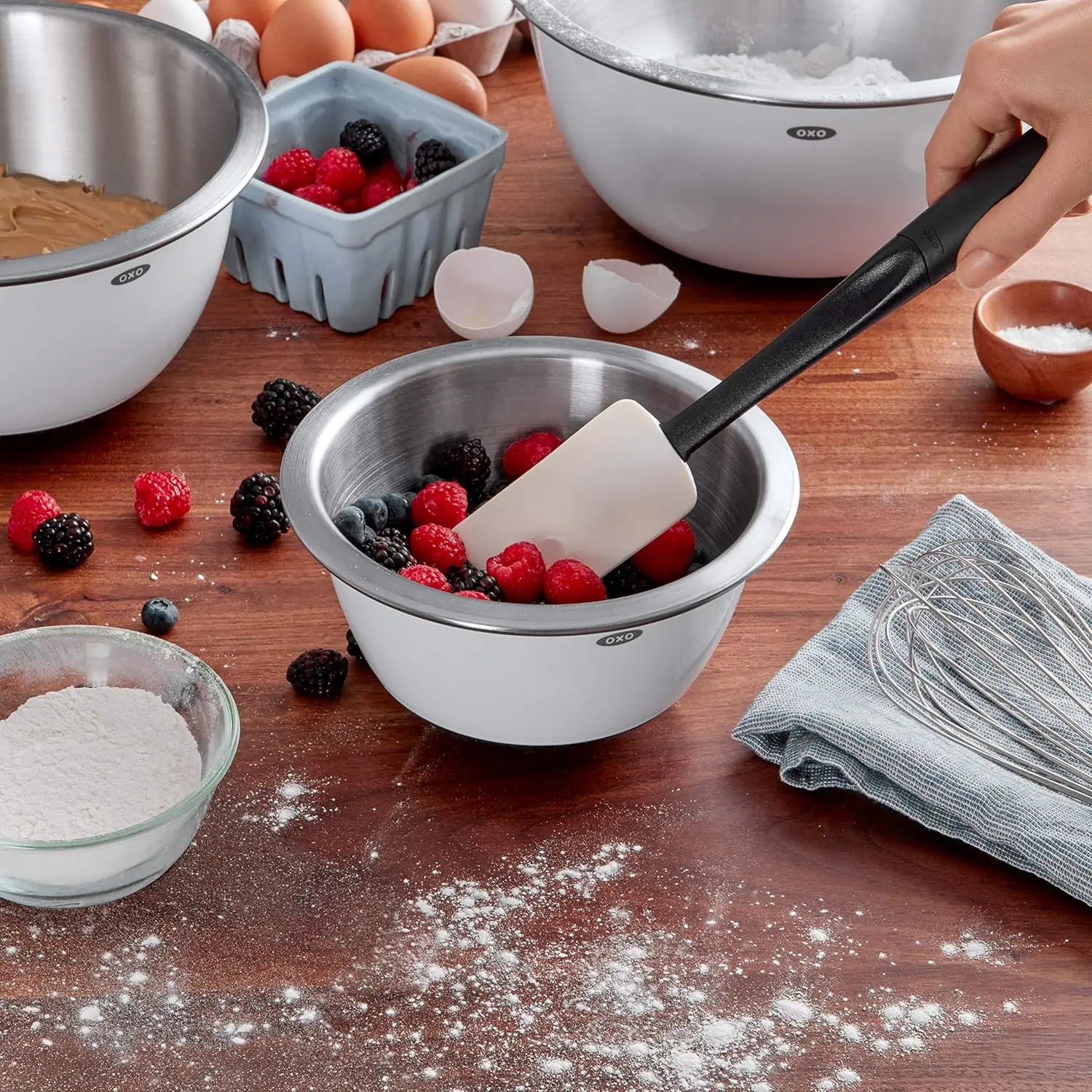 OXO Good Grips 3-Piece Silicone Spatula Set - Pupsik Singapore