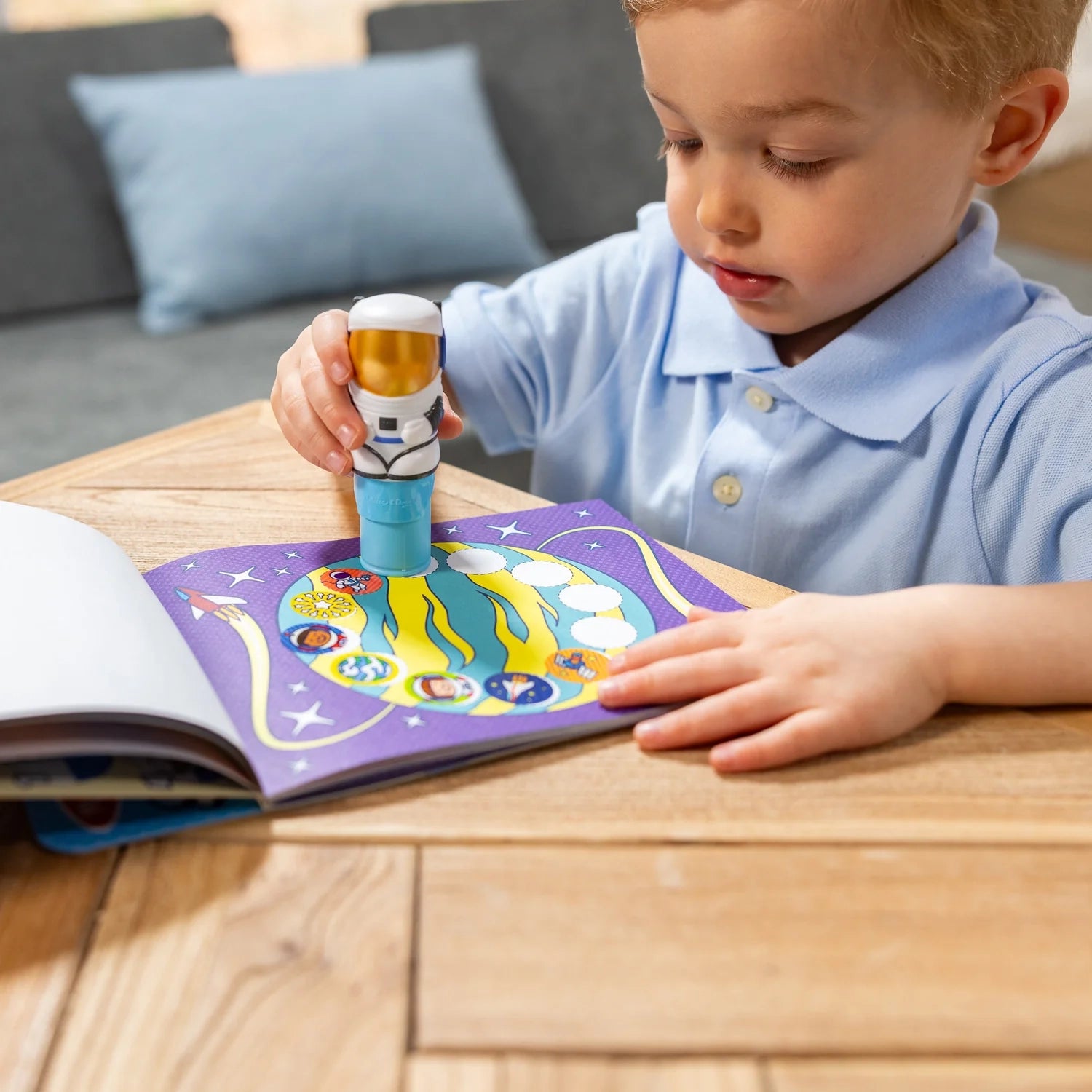 Melissa & Doug Sticker WOW! Activity Pad & Sticker Stamper (8 Titles) - Pupsik Singapore