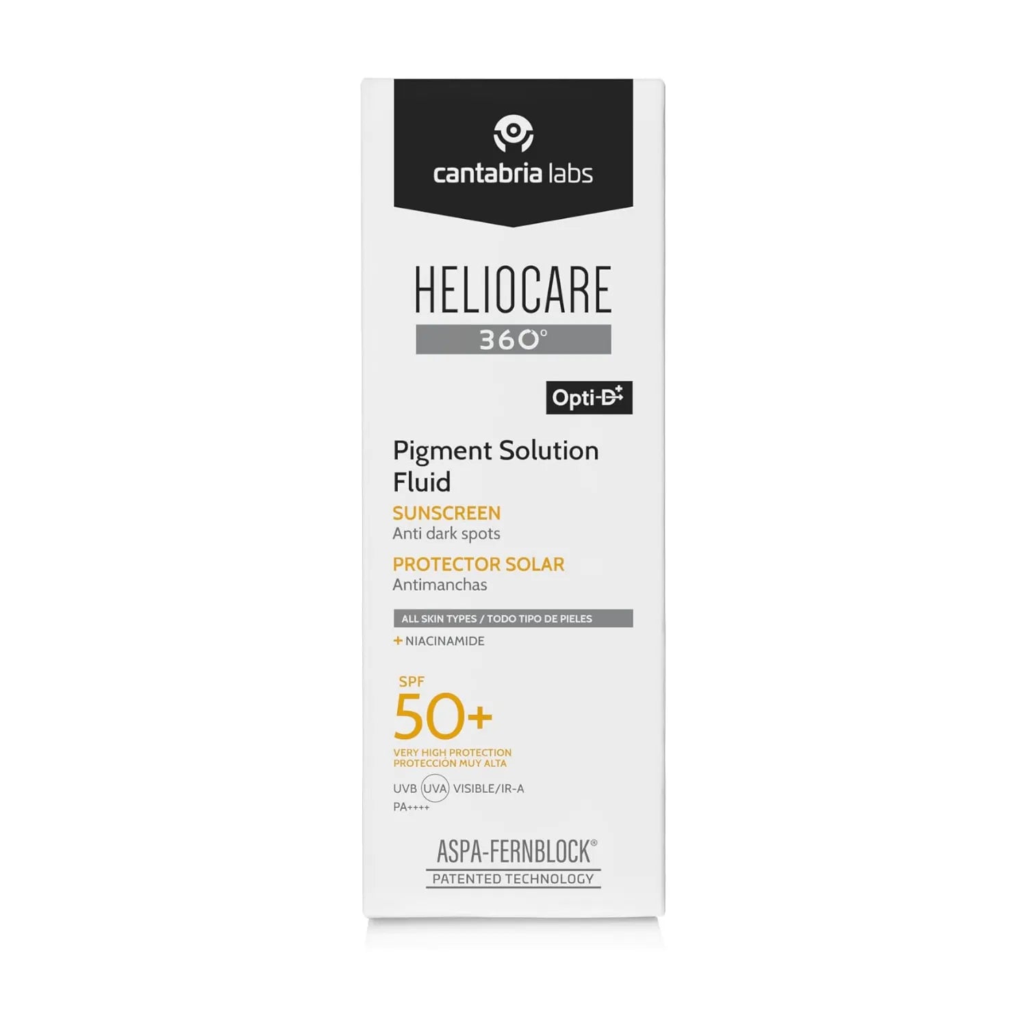 Heliocare 360° Pigment Solution Fluid SPF 50+ Sunscreen (50ml) - Exp 03/27 - Pupsik Singapore