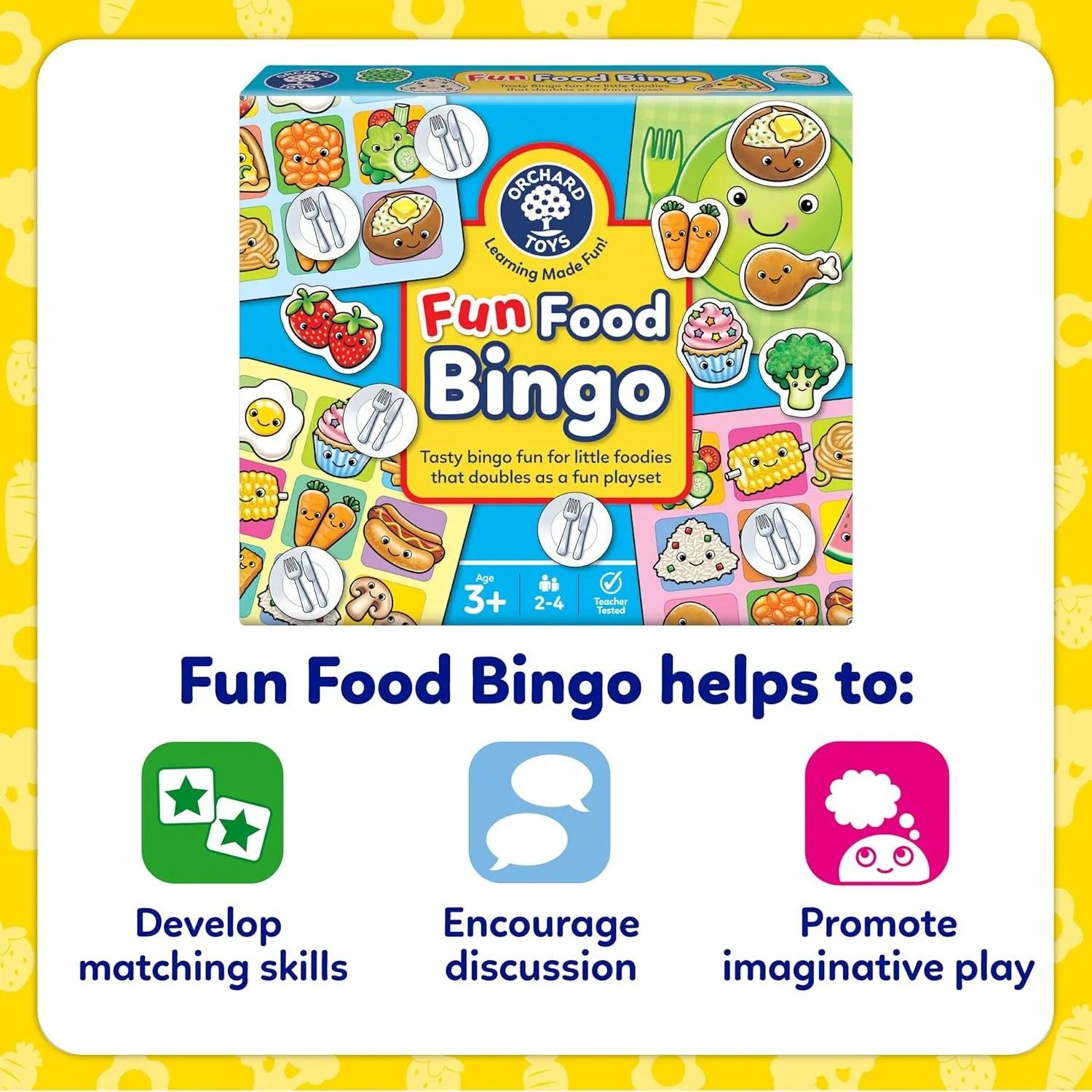 Orchard Toys Fun Food Bingo Game | 3Y+ - Pupsik Singapore