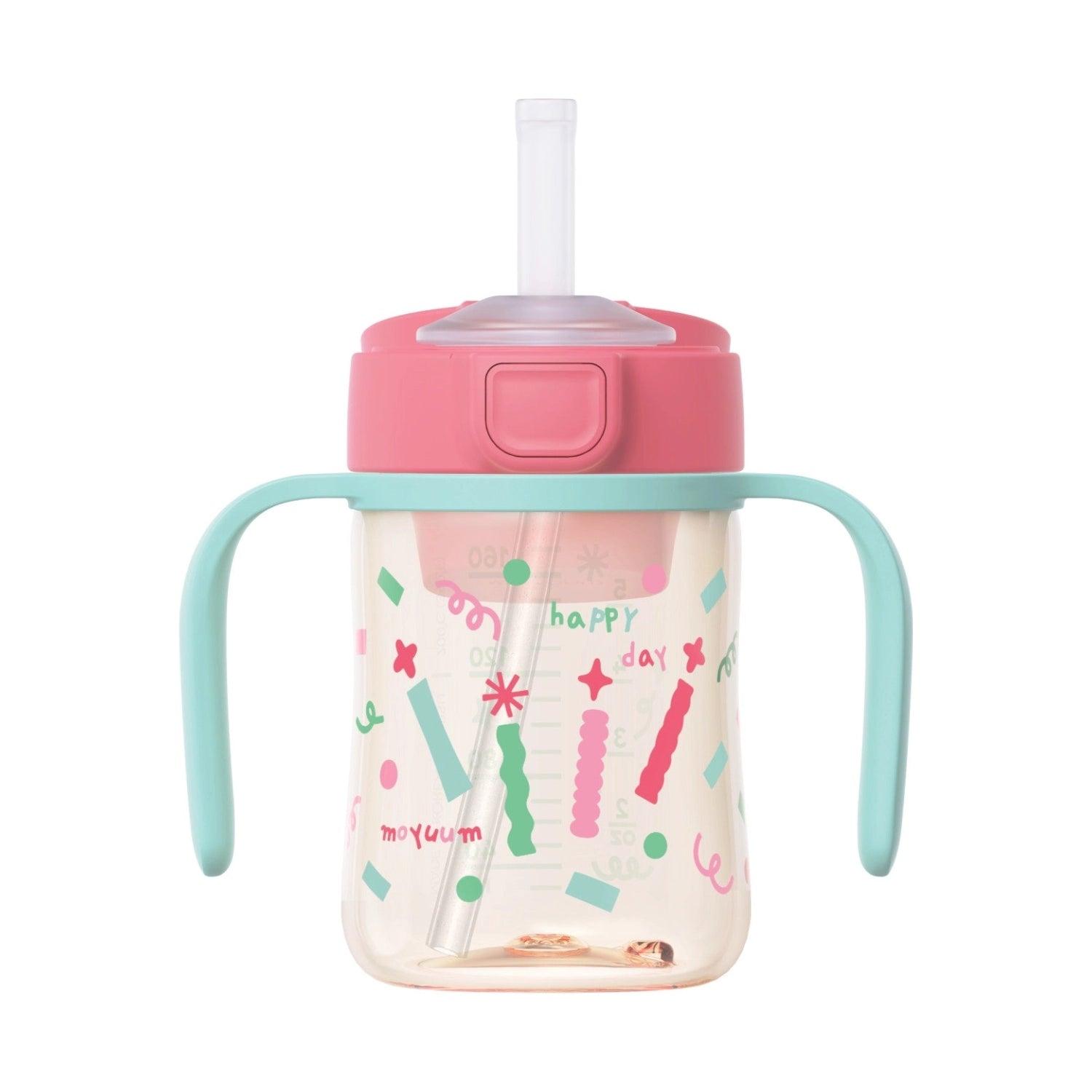 Moyuum PPSU All-in-One One-Touch Straw Bottle, 170/270/330ml (6 Designs) - Pupsik Singapore
