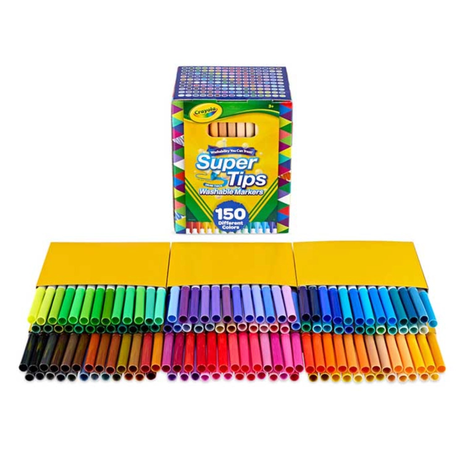 Crayola Super Tips Washable Markers (3 Sizes) - Pupsik Singapore