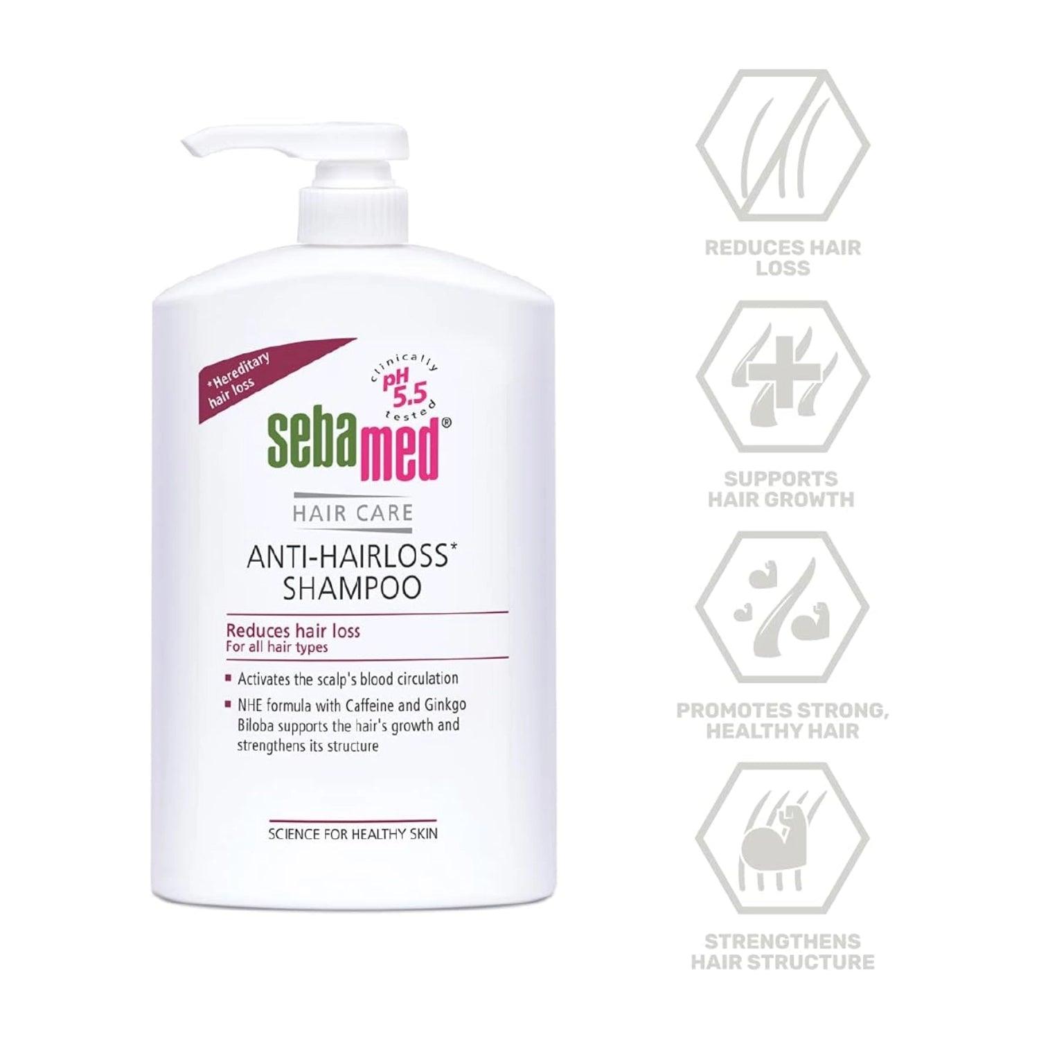 Sebamed Anti-Hairloss Shampoo, 200ml (2 Sizes) - Pupsik Singapore