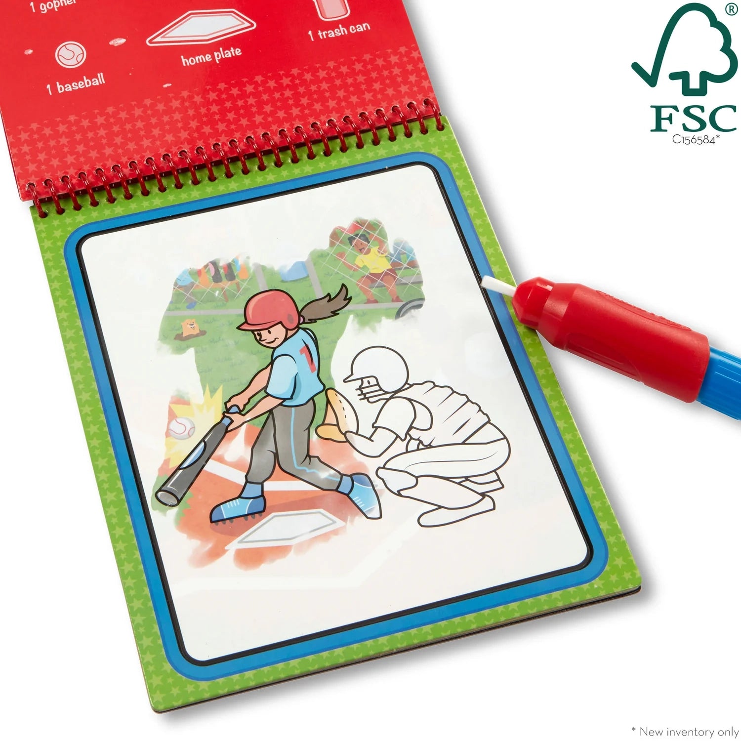 Melissa & Doug Water Wow! Brush Colouring Pad (13 Titles) - Pupsik Singapore