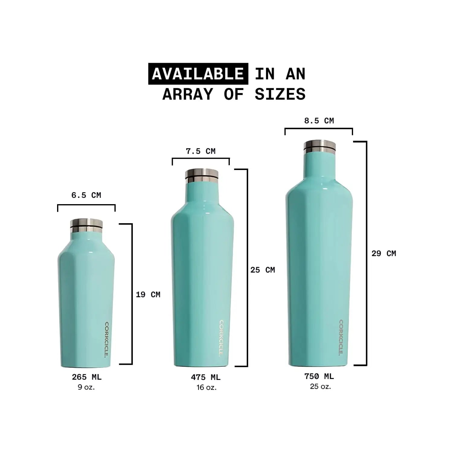 Corkcicle Metallic Canteen Insulated Stainless Steel Water Bottle, 265ml - Pupsik Singapore