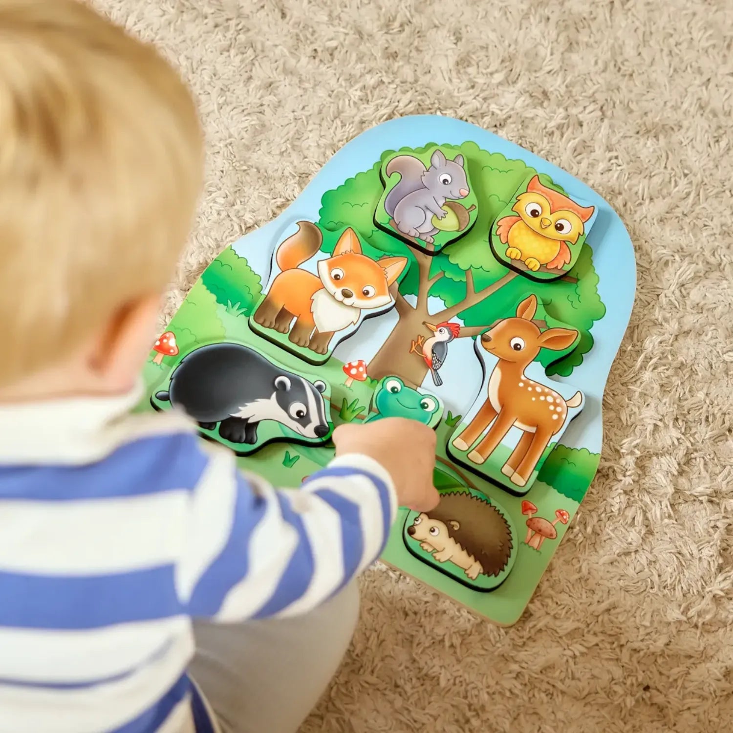 Orchard Toys Woodland Chunky Wooden Puzzle | 1Y+ - Pupsik Singapore