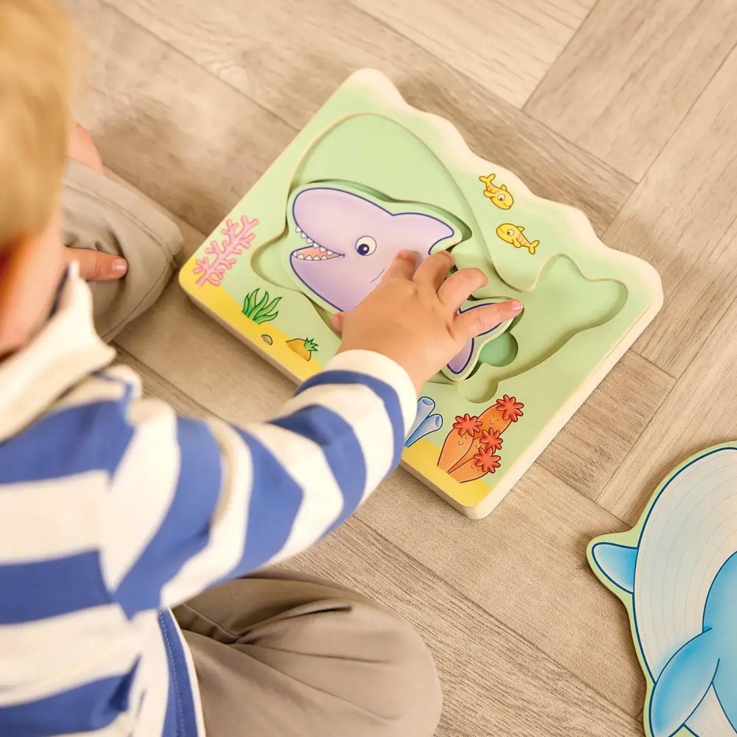 Orchard Toys Under The Sea Wooden Nesting Puzzle | 1Y+ - Pupsik Singapore