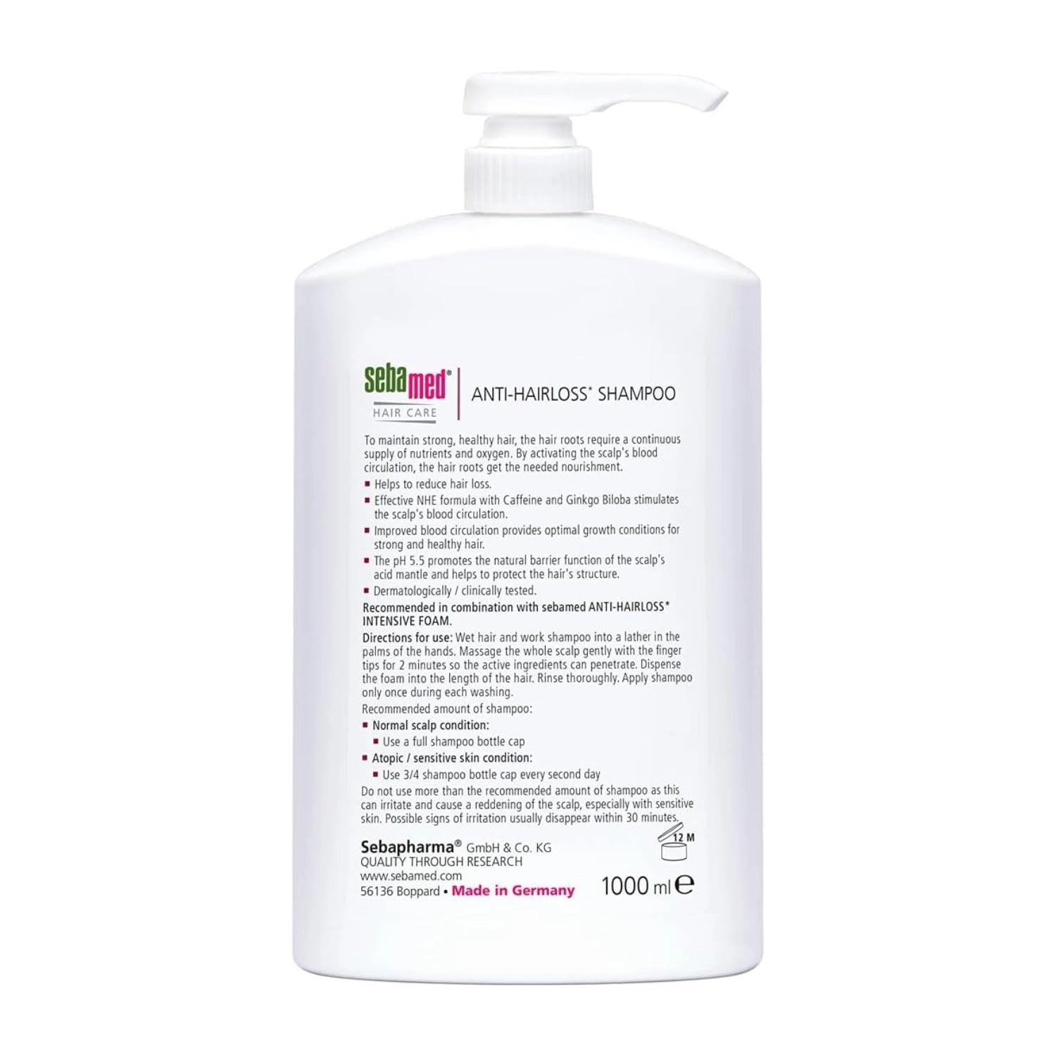 Sebamed Anti-Hairloss Shampoo, 200ml (2 Sizes) - Pupsik Singapore