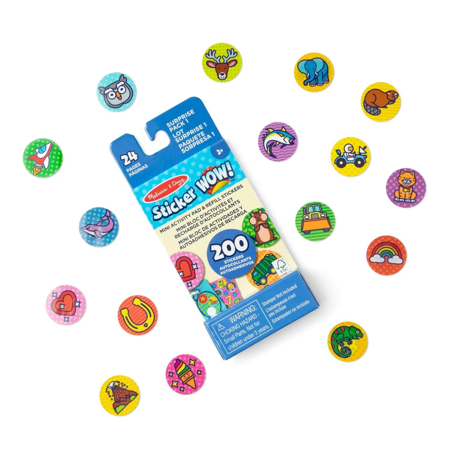 Melissa & Doug Refill Stickers for Stamper (4 Designs) - Pupsik Singapore