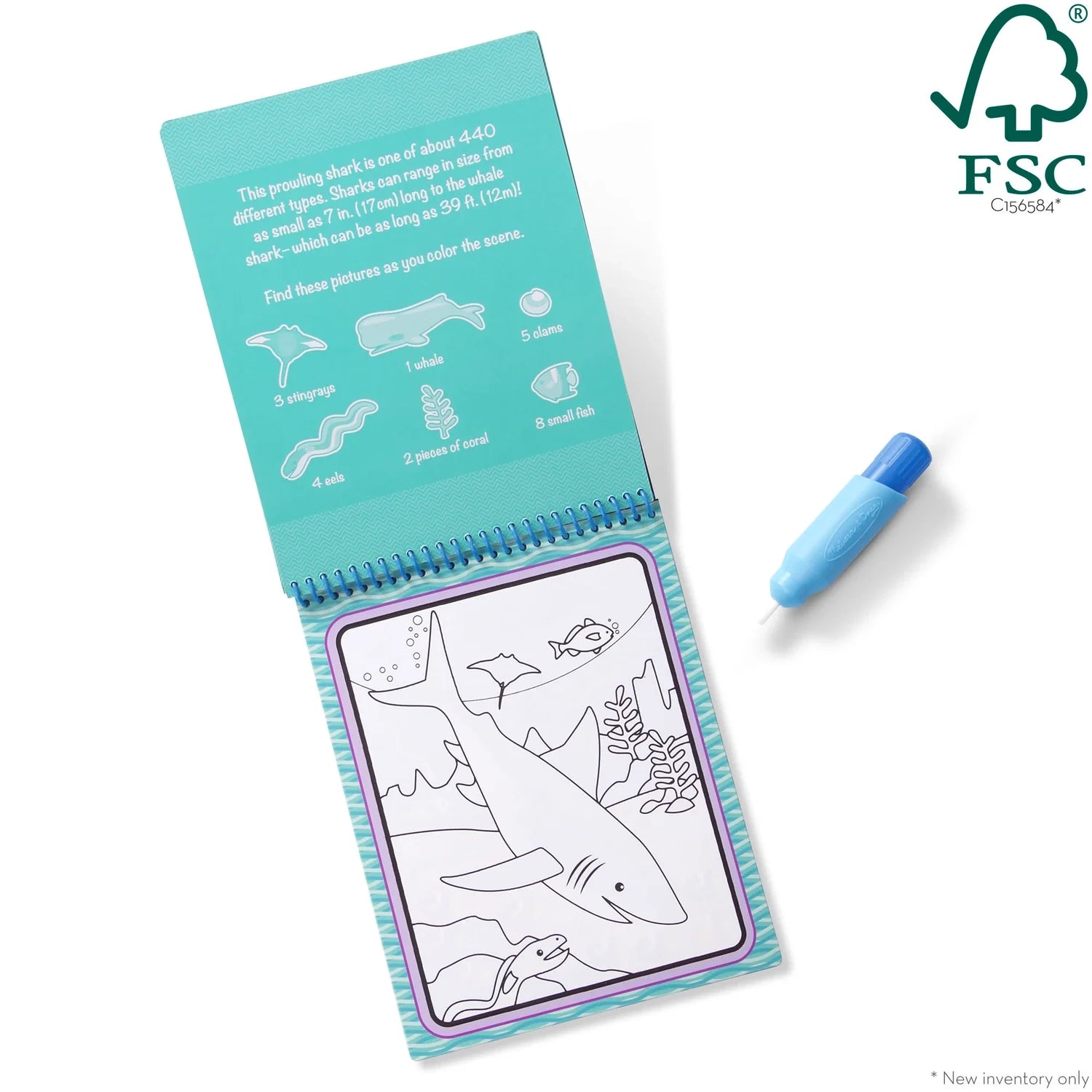 Melissa & Doug Water Wow! Brush Colouring Pad (13 Titles) - Pupsik Singapore