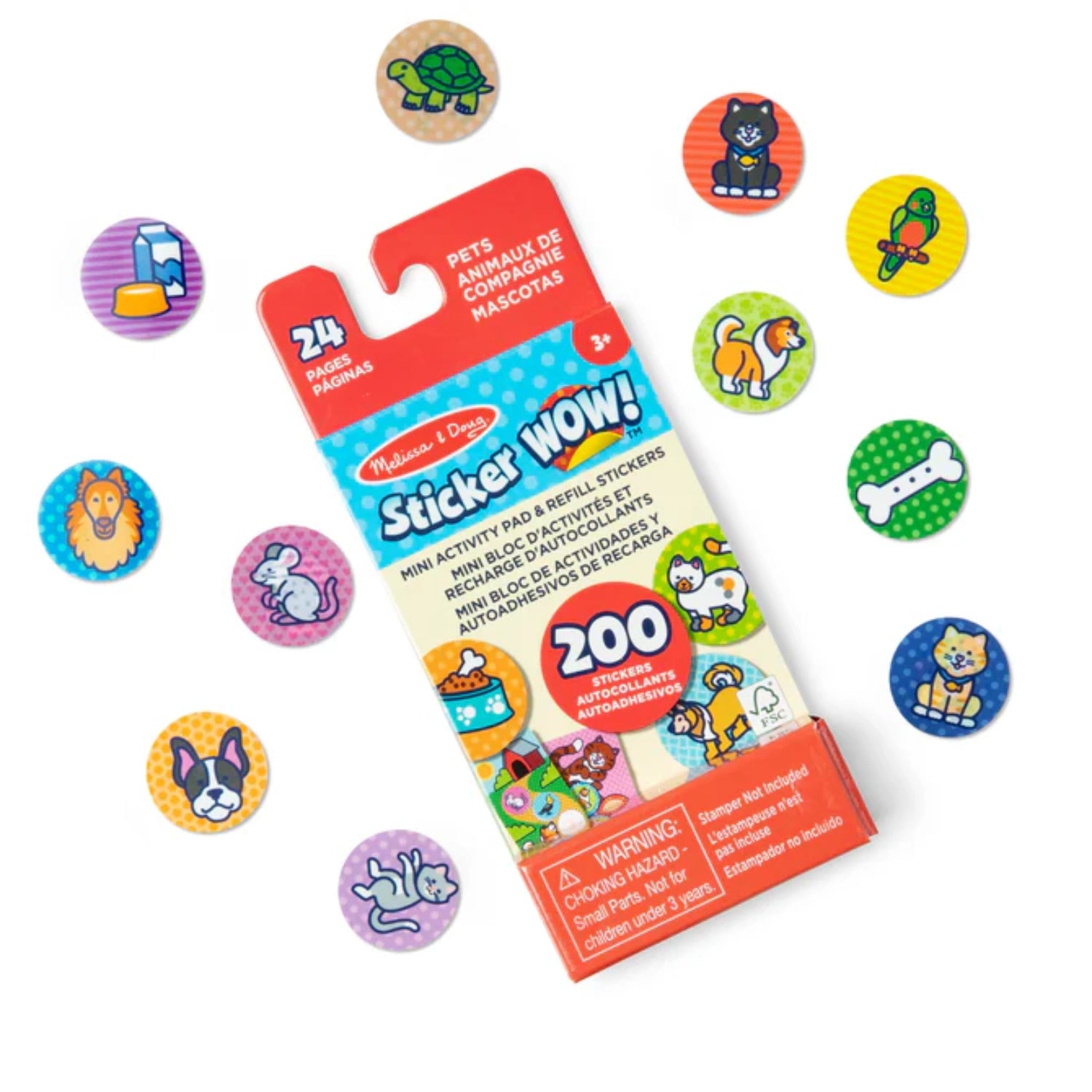 Melissa & Doug Refill Stickers for Stamper (4 Designs) - Pupsik Singapore