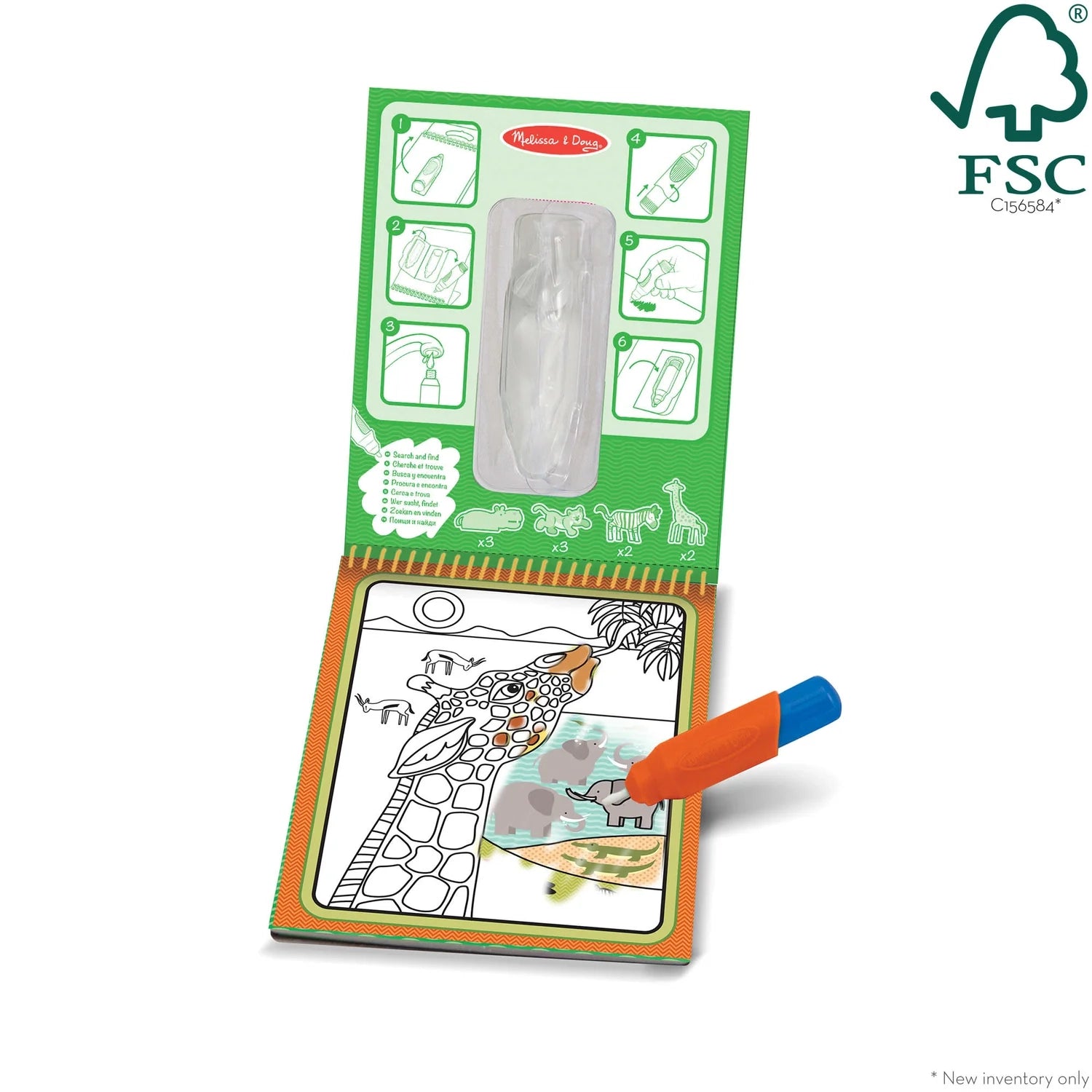 Melissa & Doug Water Wow! Brush Colouring Pad (13 Titles) - Pupsik Singapore