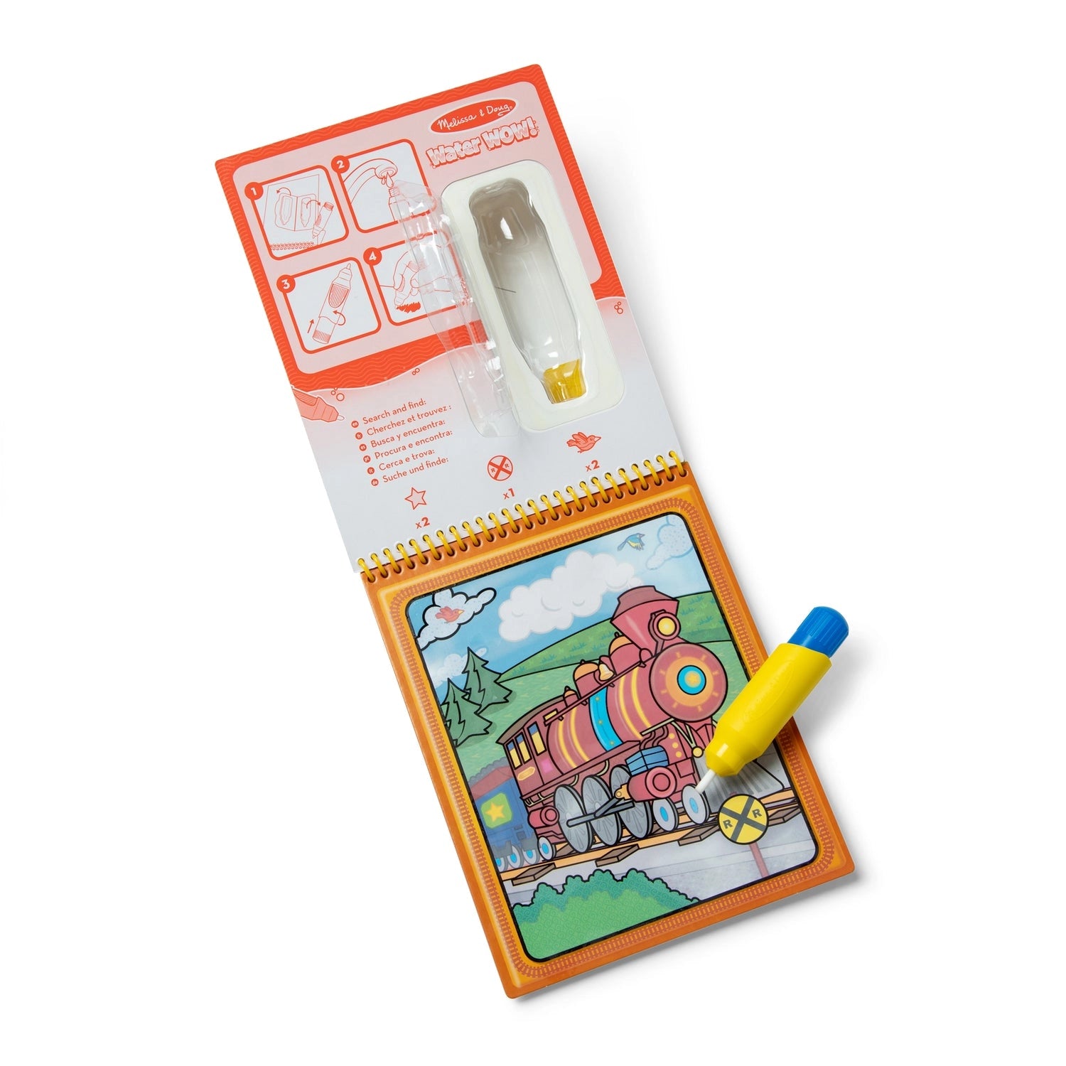 Melissa & Doug Water Wow! Brush Colouring Pad (x Titles) - Pupsik Singapore