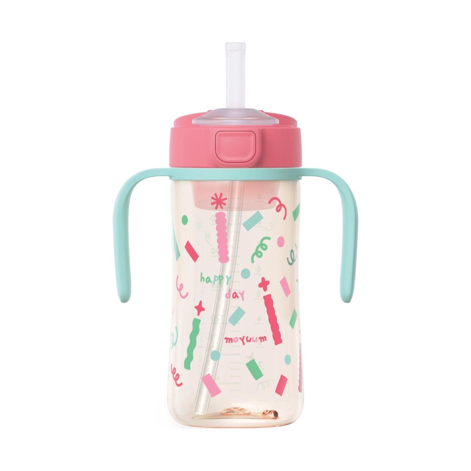 Moyuum PPSU All-in-One One-Touch Straw Bottle, 170/270/330ml (6 Designs) - Pupsik Singapore
