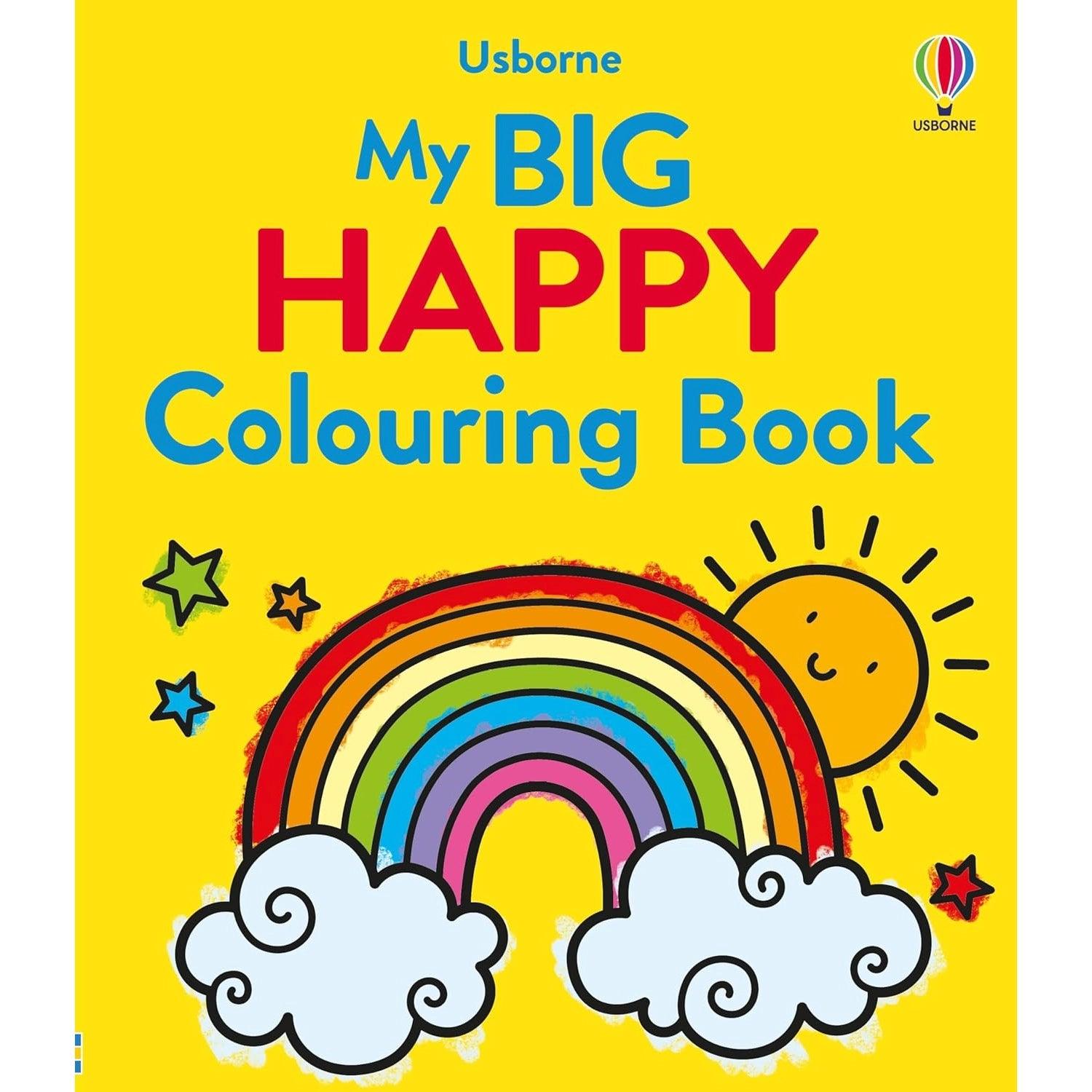 Usborne My BIG Happy Colouring Book - Pupsik Singapore