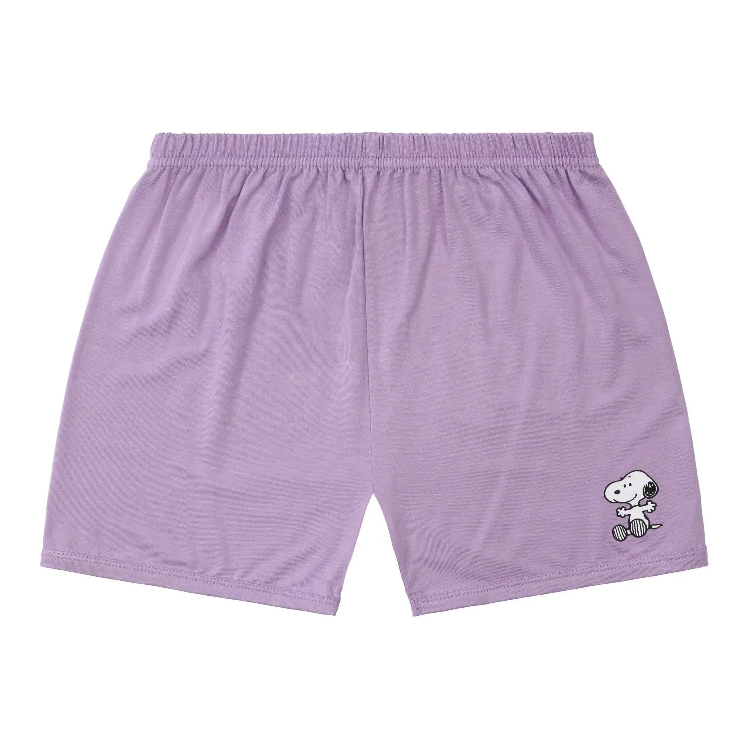 Baa Baa Sheepz Short Sleeve T-Shirt & Shorts - Snoopy S24 Peanuts Yellow & Purple (4 Sizes) - Pupsik Singapore