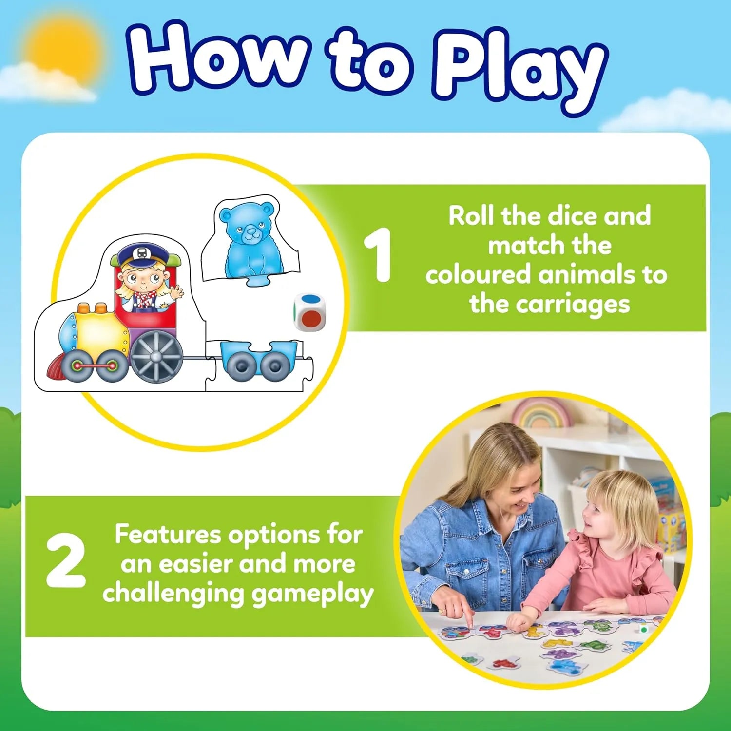 Orchard Toys Colour Match Express Games | 3Y+ - Pupsik Singapore