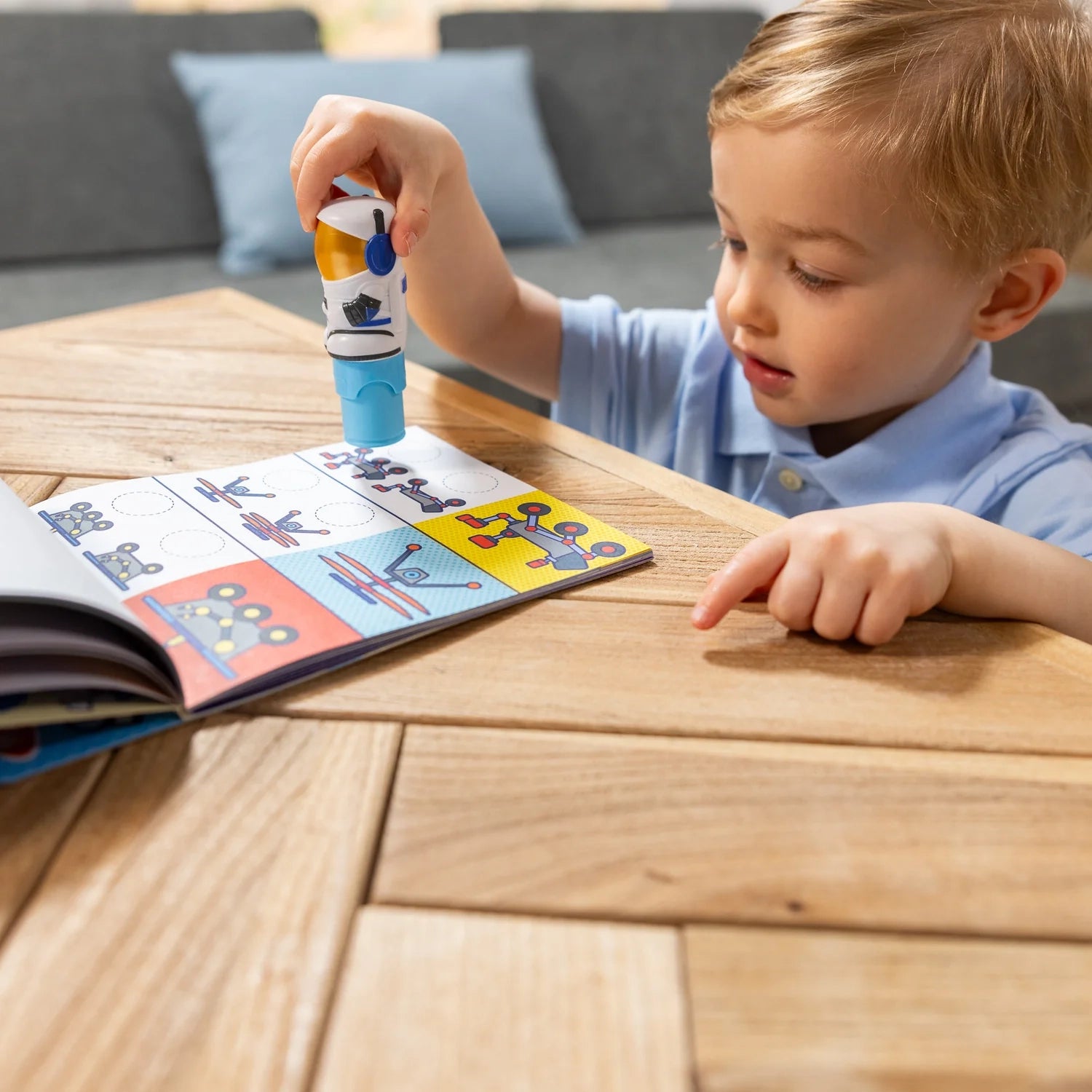 Melissa & Doug Sticker WOW! Activity Pad & Sticker Stamper (8 Titles) - Pupsik Singapore