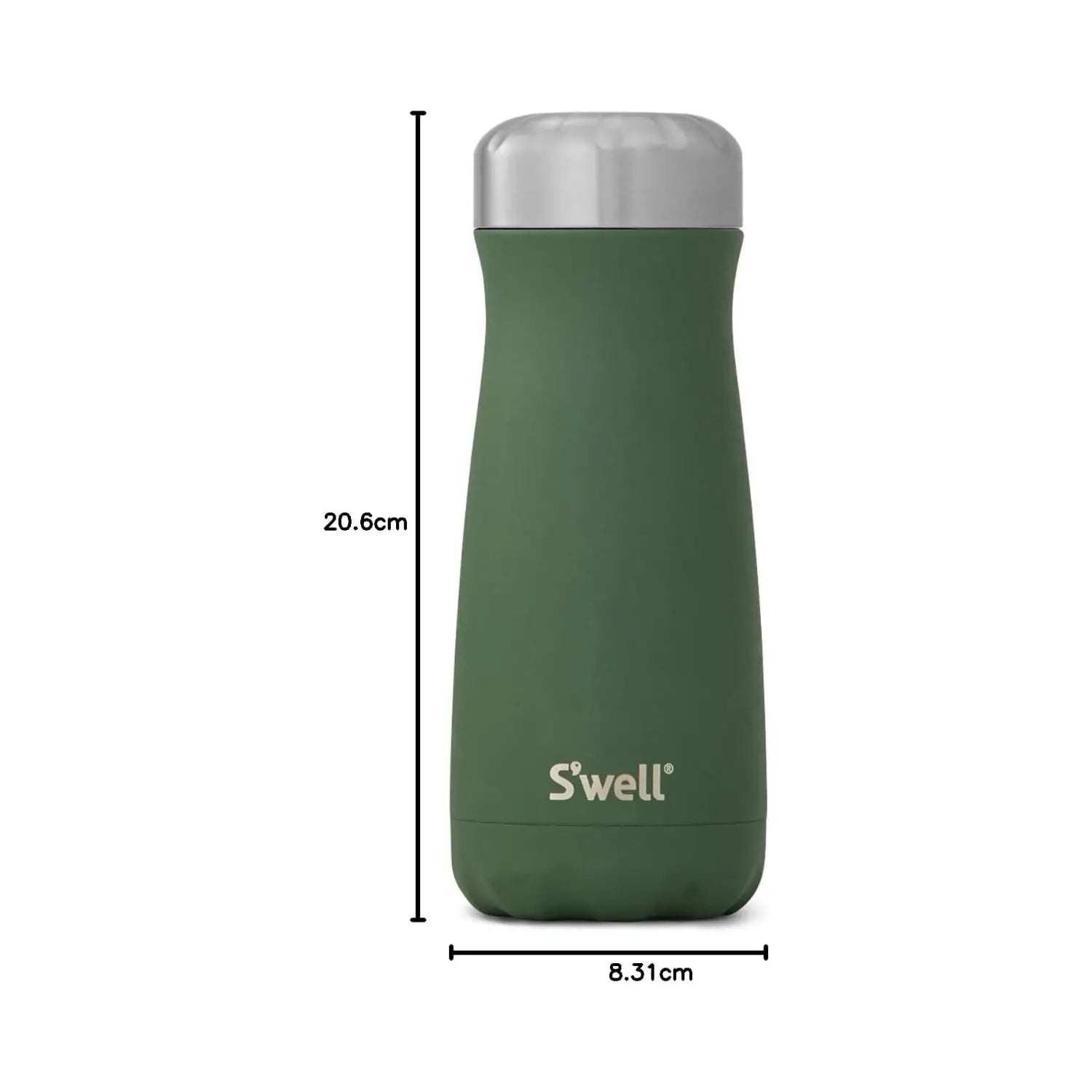 S'well Stainless Steel Travel Mug, 16oz - Green Jasper - Pupsik Singapore