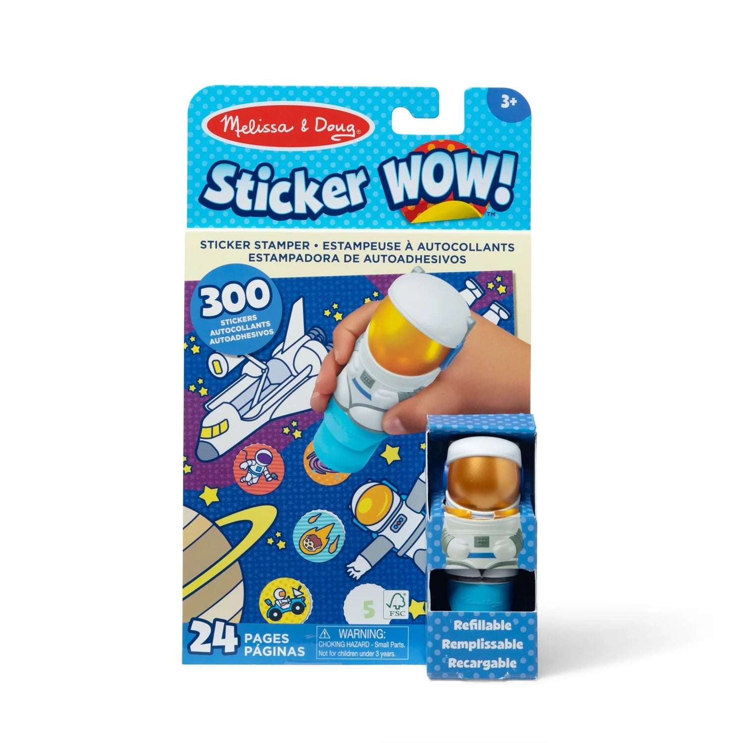 Melissa & Doug Sticker WOW! Activity Pad & Sticker Stamper (8 Titles) - Pupsik Singapore