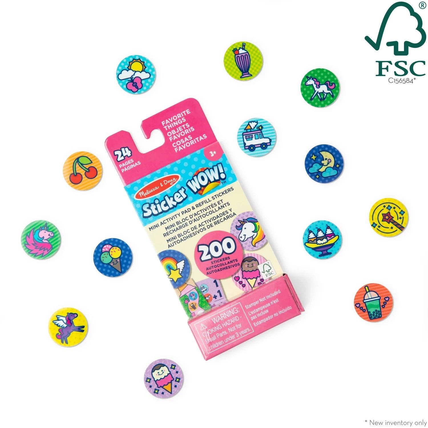 Melissa & Doug Refill Stickers for Stamper (4 Designs) - Pupsik Singapore