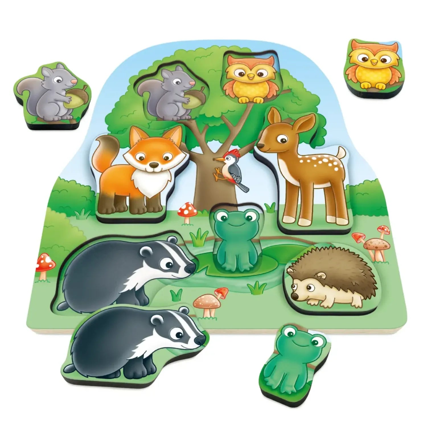 Orchard Toys Woodland Chunky Wooden Puzzle | 1Y+ - Pupsik Singapore
