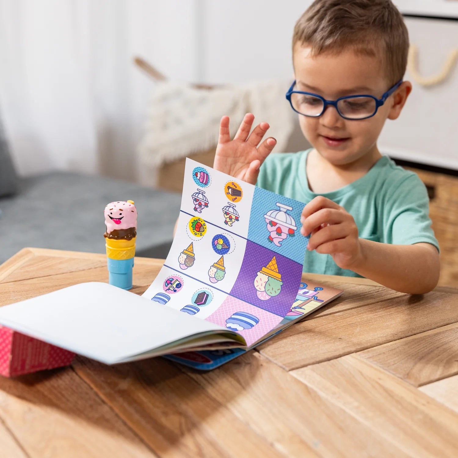 Melissa & Doug Sticker WOW! Activity Pad & Sticker Stamper (8 Titles) - Pupsik Singapore