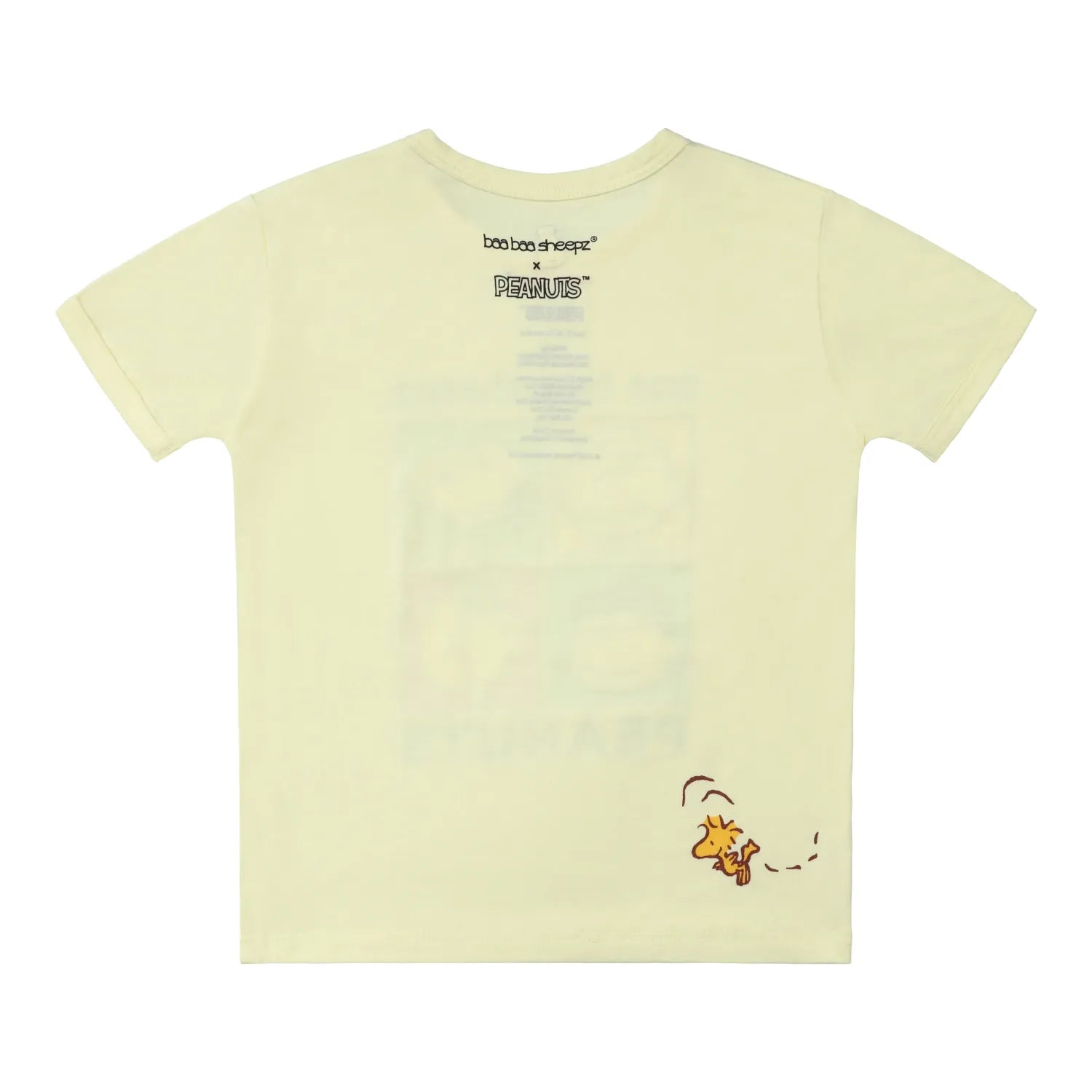 Baa Baa Sheepz Short Sleeve T-Shirt & Shorts - Snoopy S24 Peanuts Yellow & Purple (4 Sizes) - Pupsik Singapore