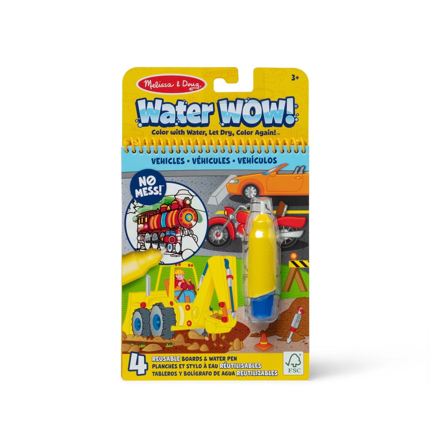 Melissa & Doug Water Wow! Brush Colouring Pad (x Titles) - Pupsik Singapore