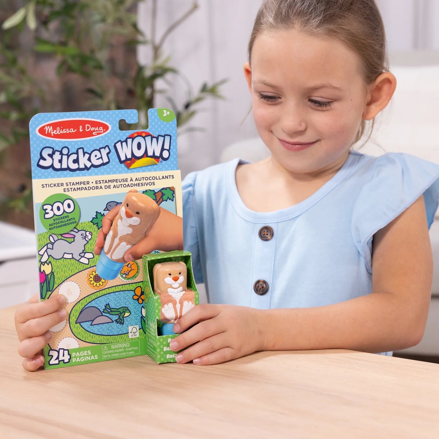 Melissa & Doug Sticker WOW! Activity Pad & Sticker Stamper (8 Titles) - Pupsik Singapore