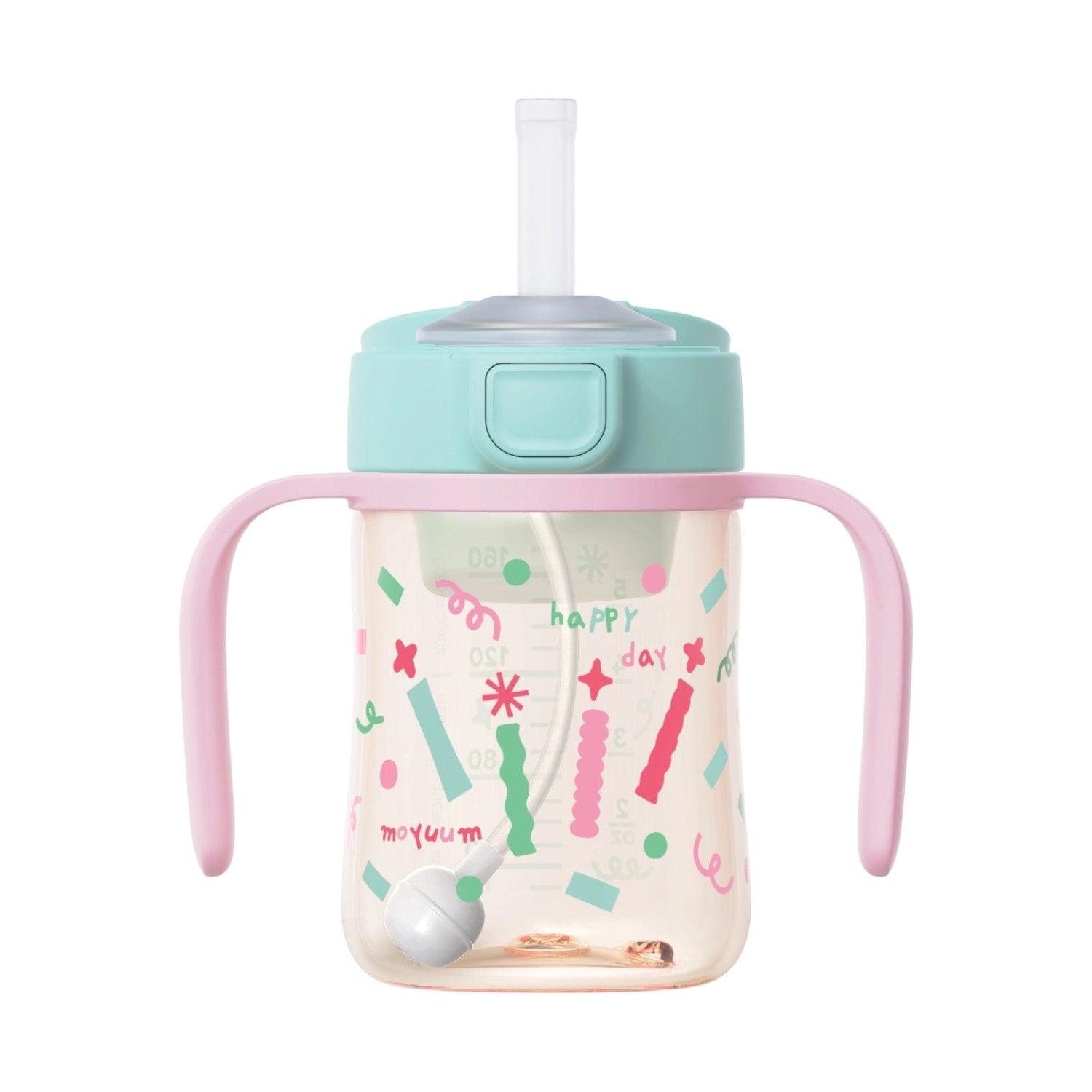Moyuum PPSU All-in-One One-Touch Straw Bottle, 170/270/330ml (6 Designs) - Pupsik Singapore