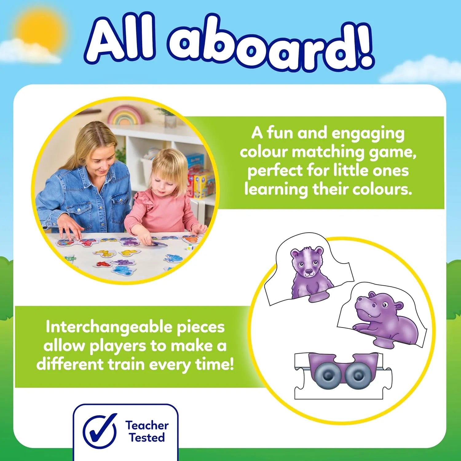Orchard Toys Colour Match Express Games | 3Y+ - Pupsik Singapore