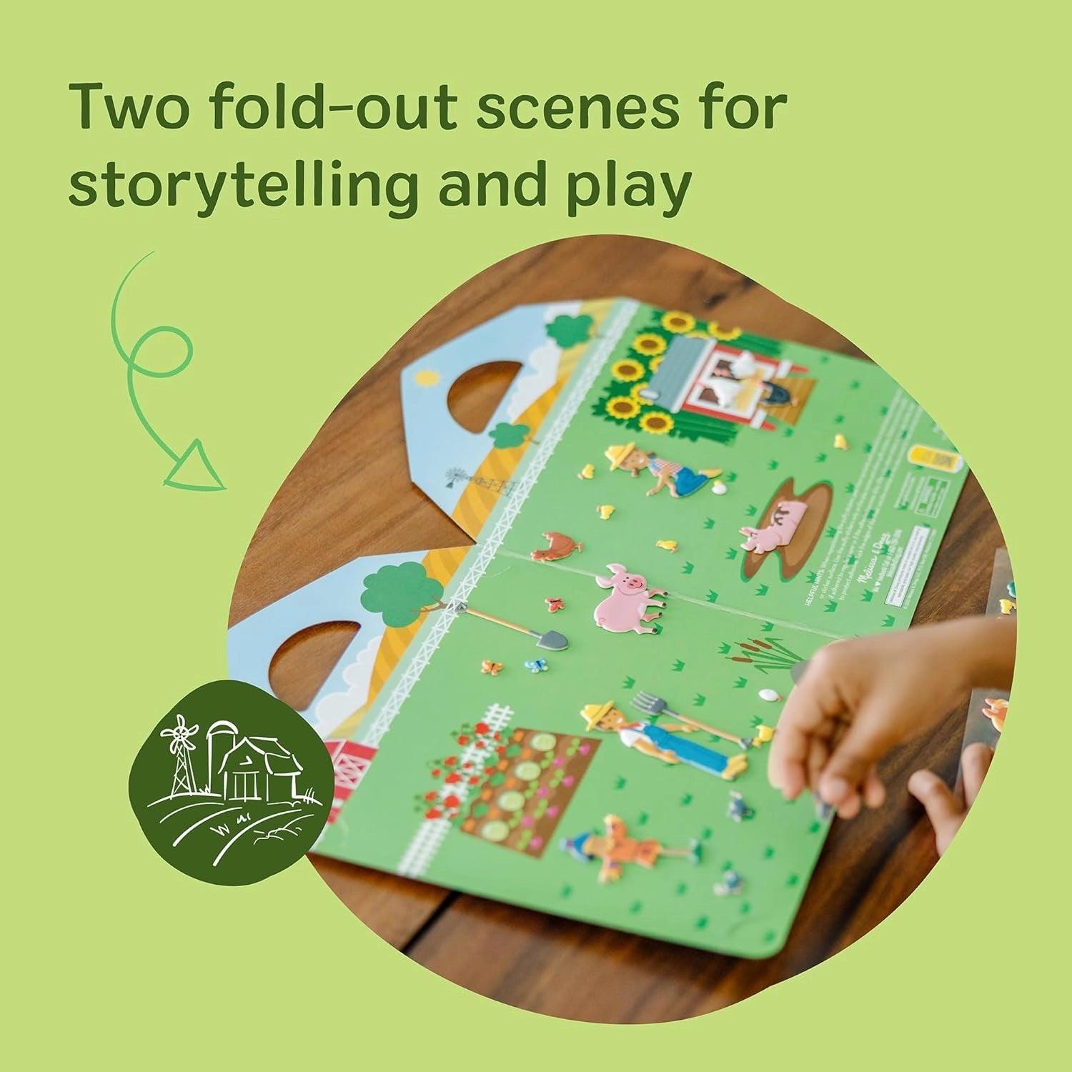Melissa & Doug Reusable Puffy Stickers Play Set (6 Designs) - Pupsik Singapore