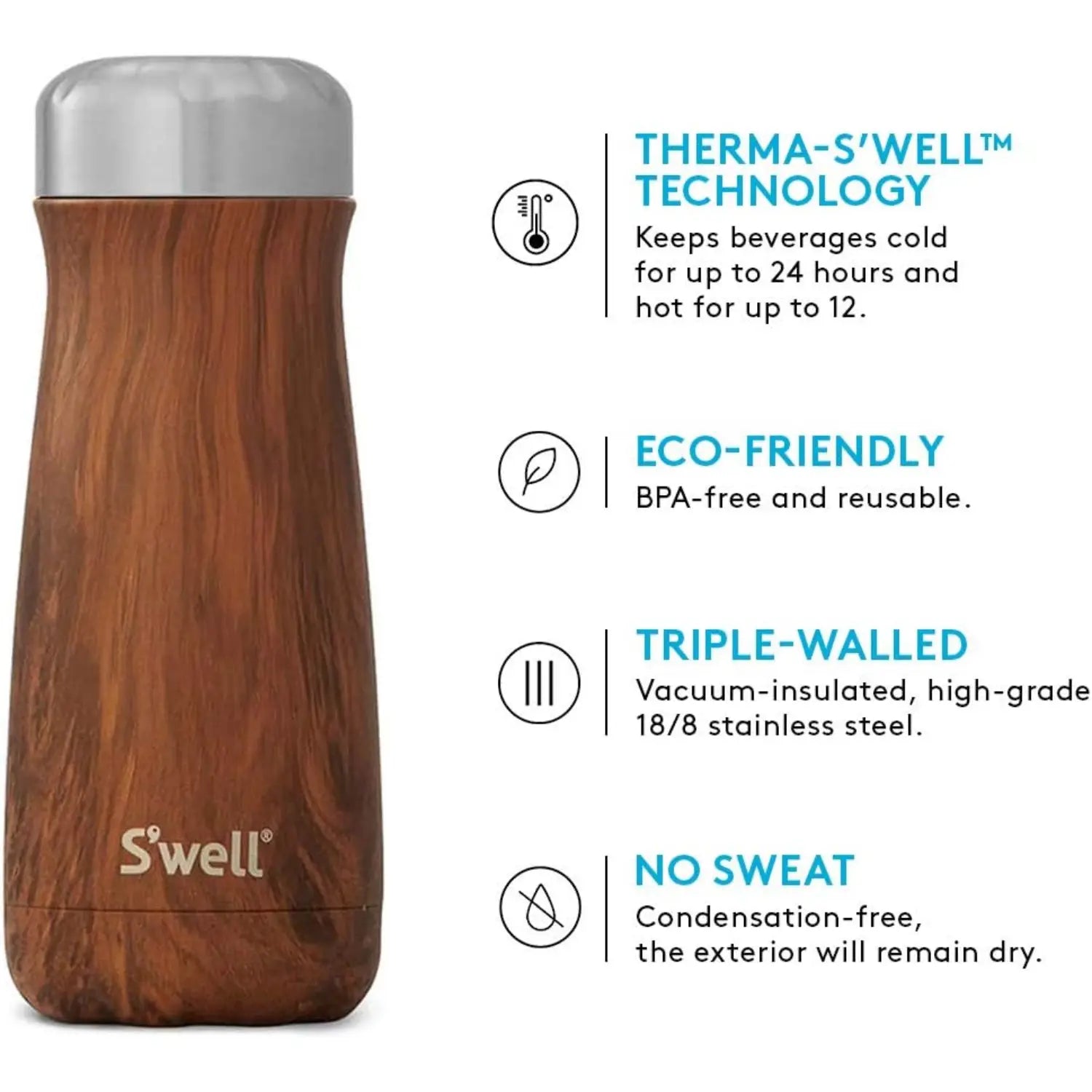 S'well Stainless Steel Travel Mug, 16oz - Green Jasper - Pupsik Singapore